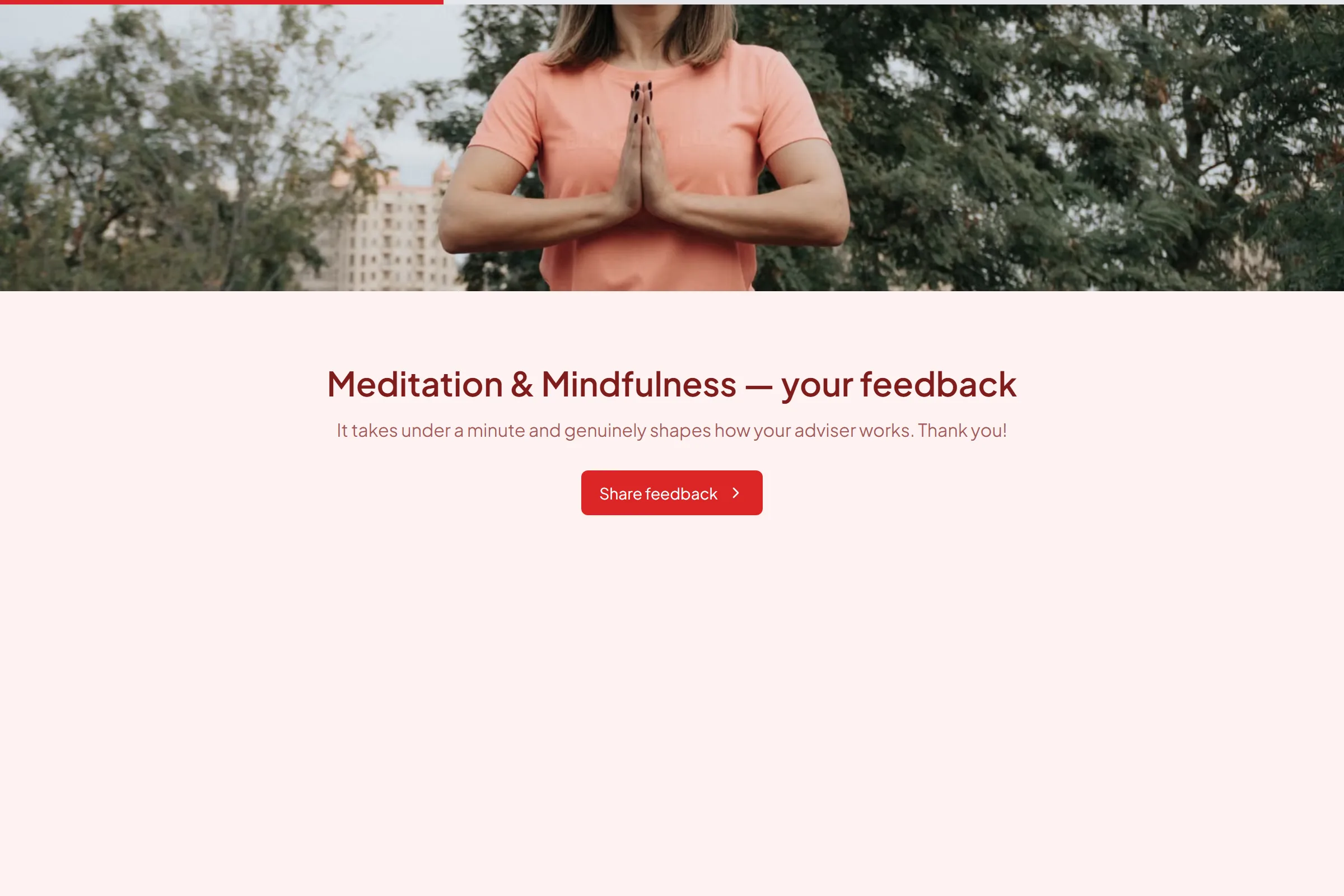 Meditation & Mindfulness Satisfaction Survey template preview