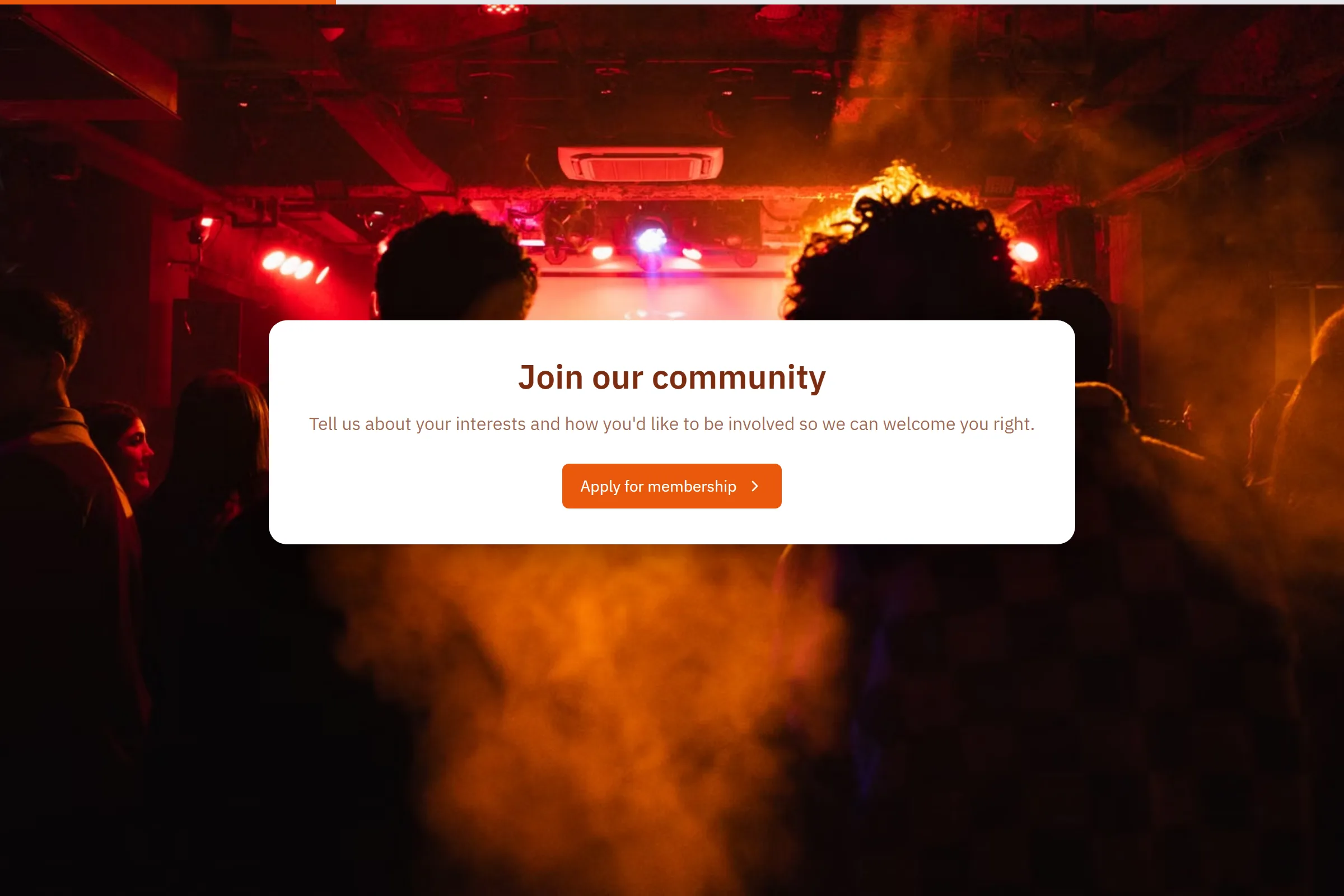 Membership Application template preview