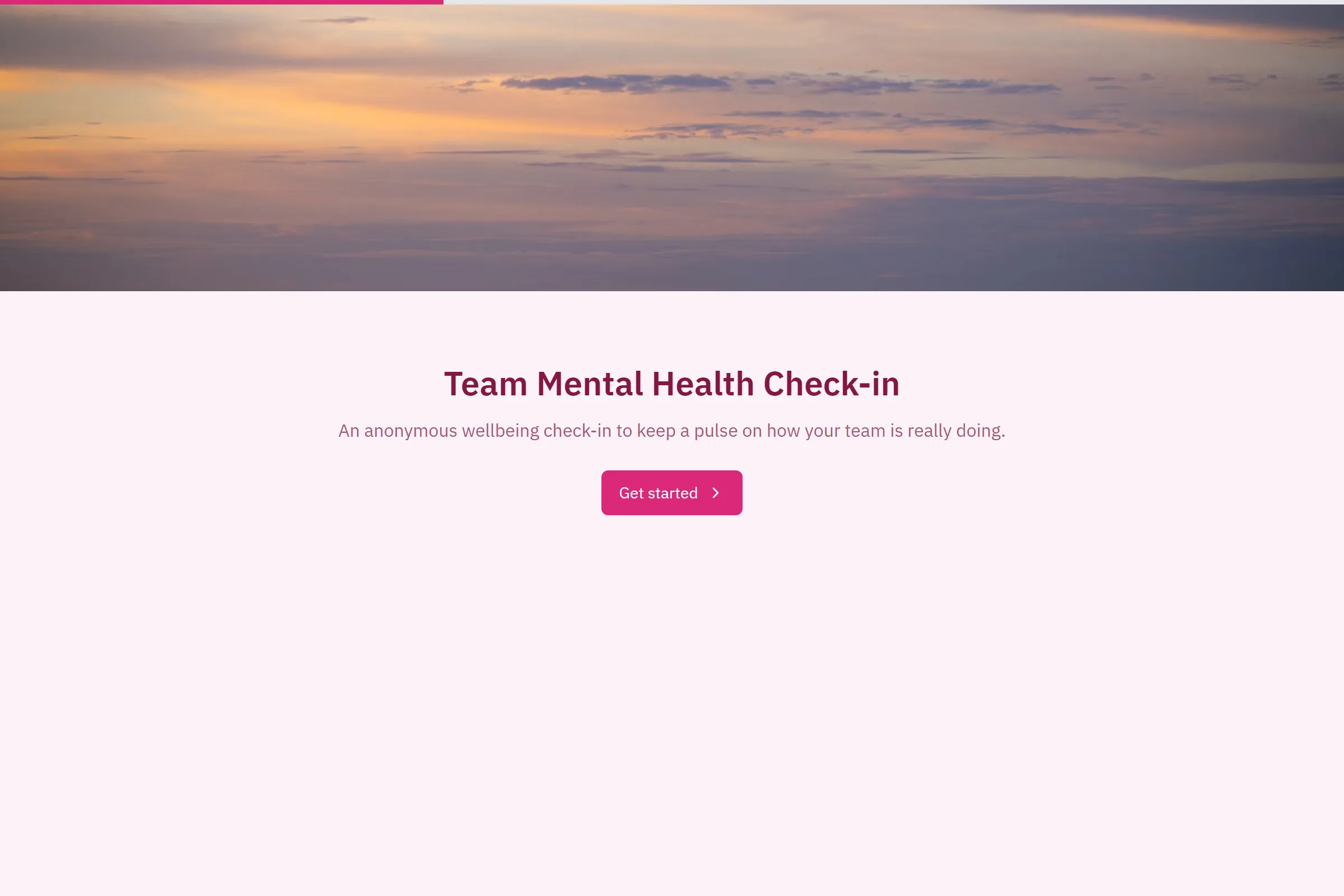 Team Mental Health Check-in template preview