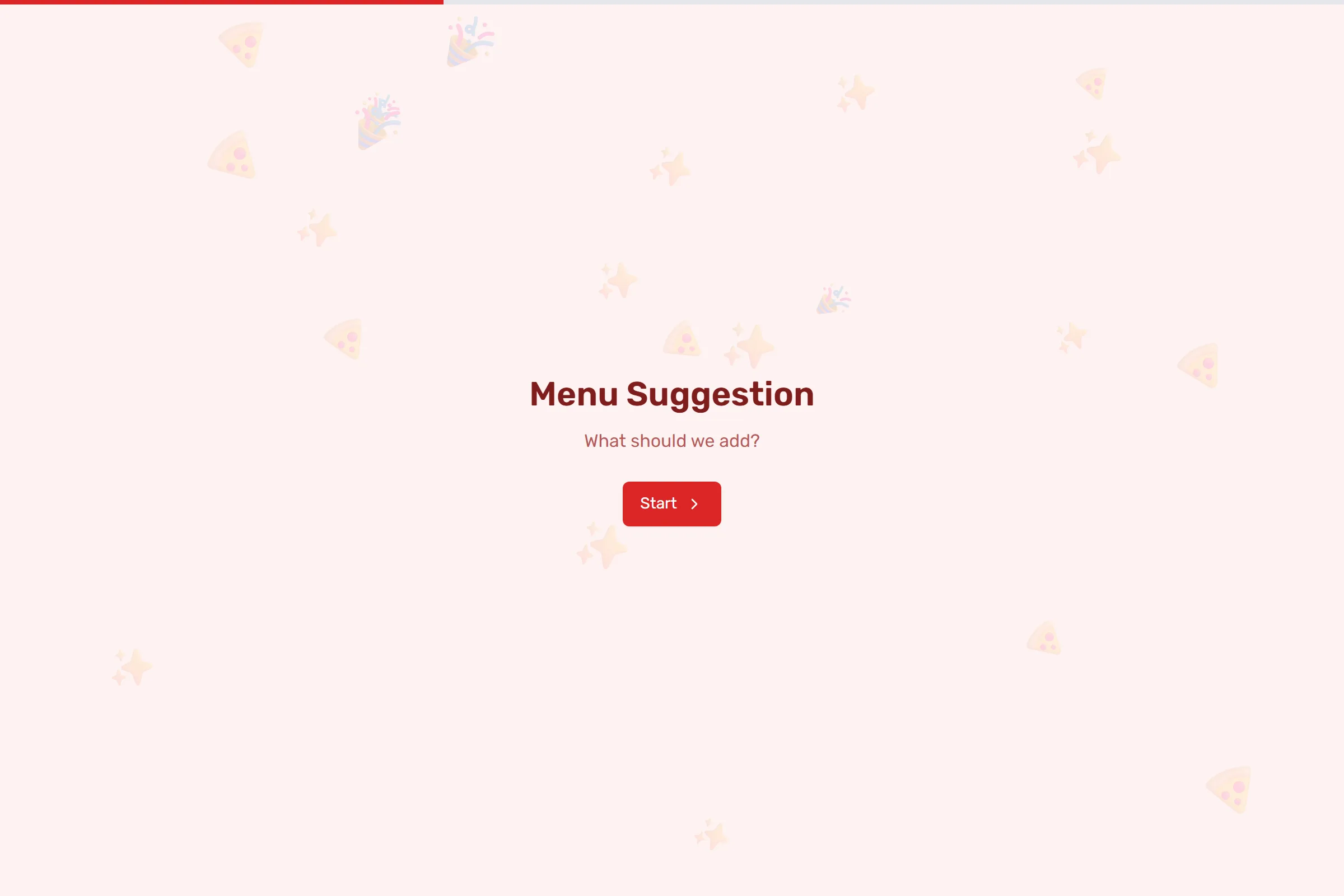 Menu Suggestion template preview