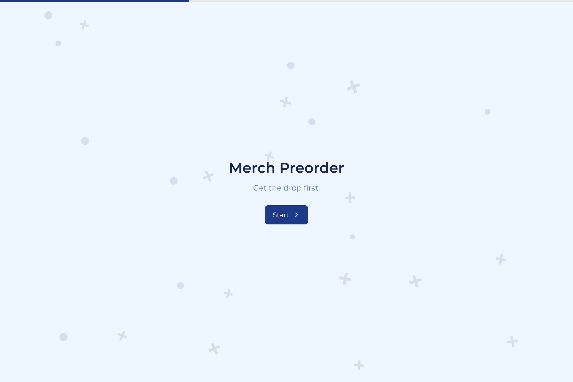 Merch Preorder template preview