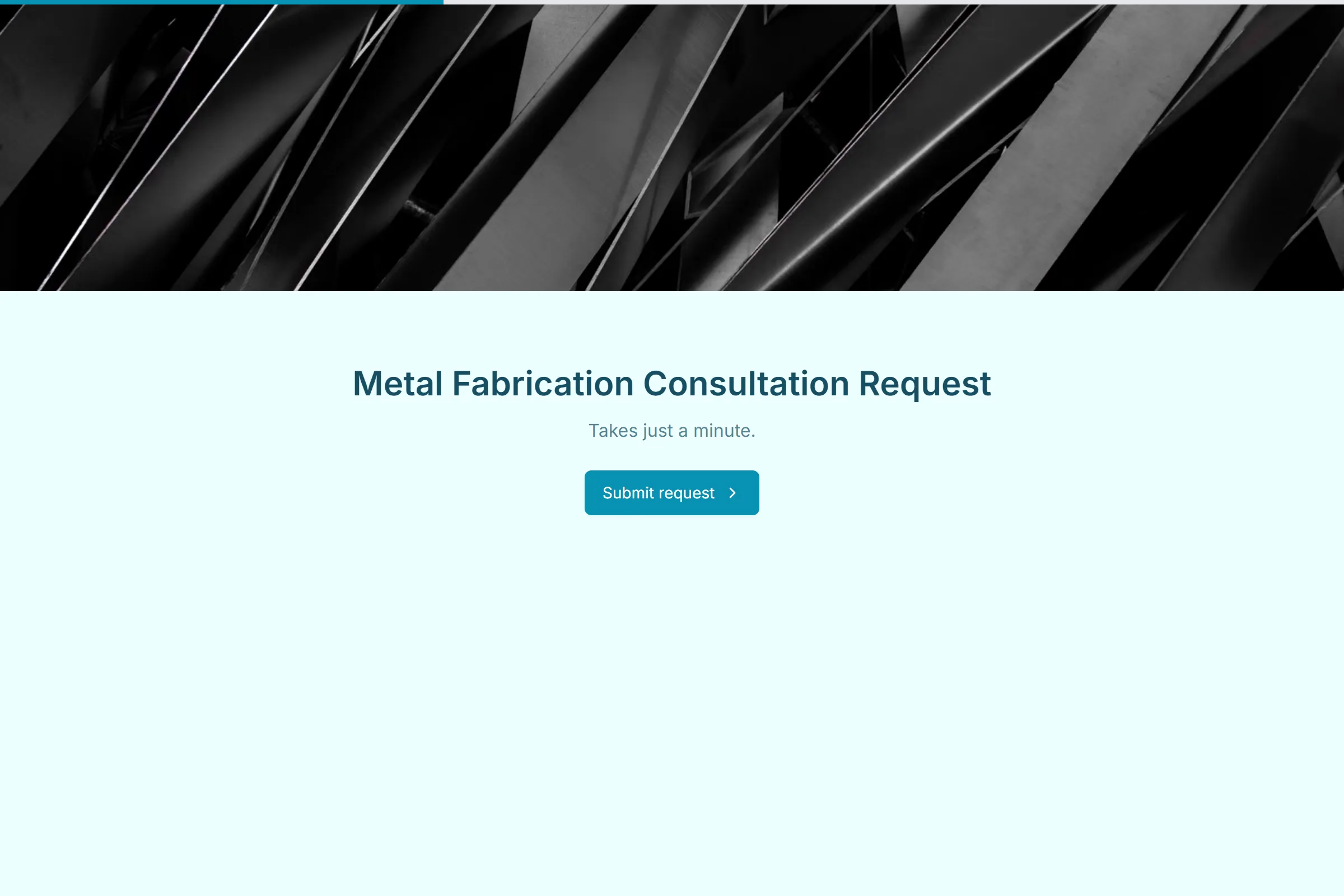 Metal Fabrication Consultation Request template preview