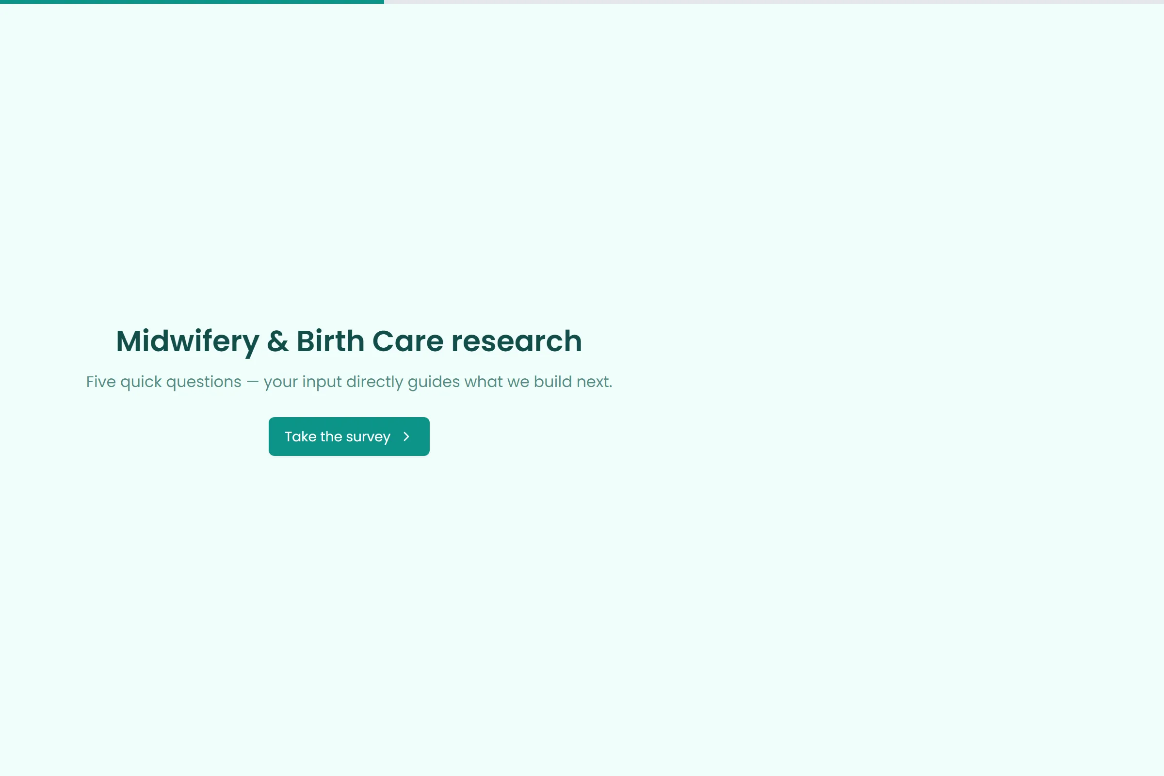 Midwifery & Birth Care Market Research Survey template preview