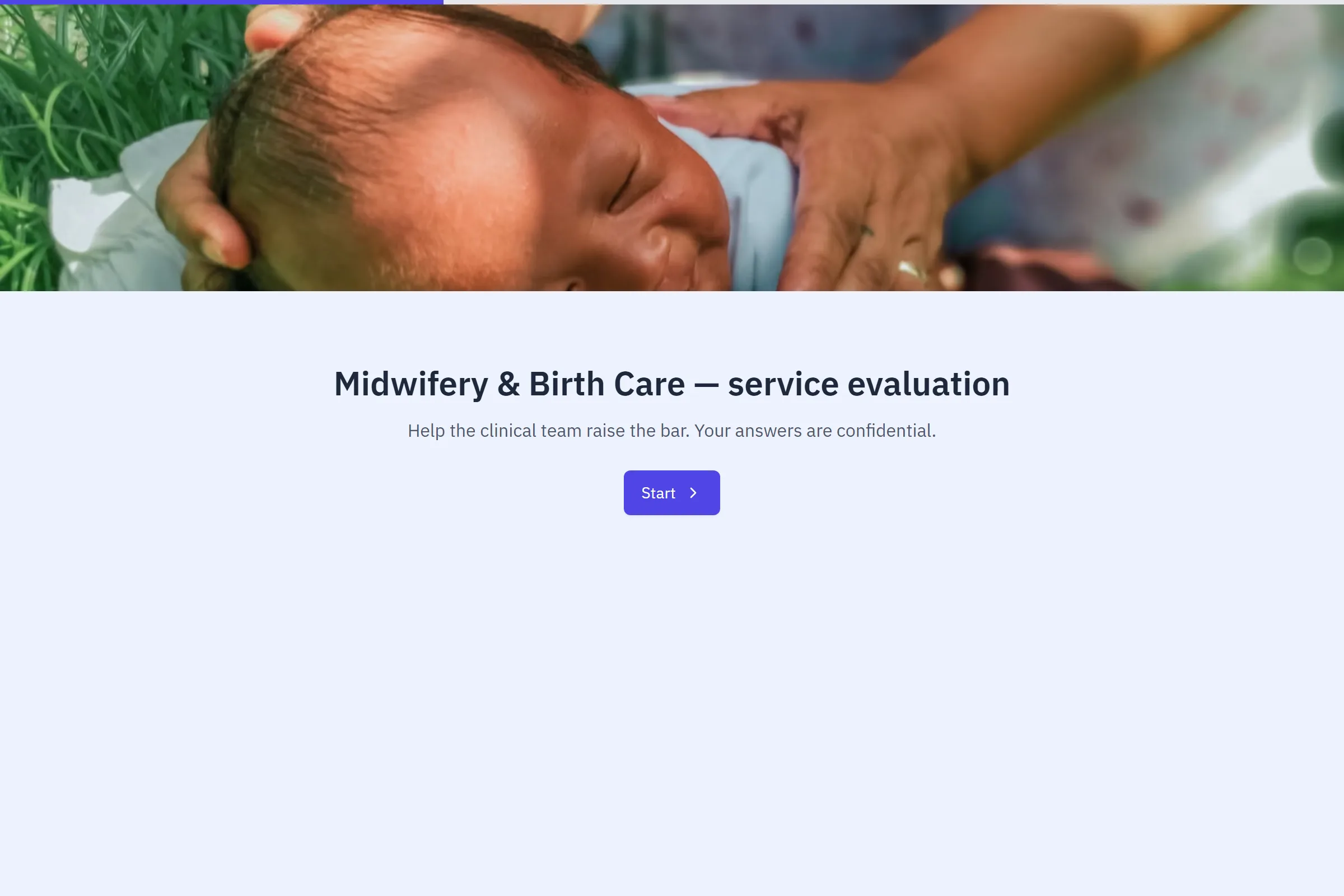 Midwifery & Birth Care Service Evaluation template preview