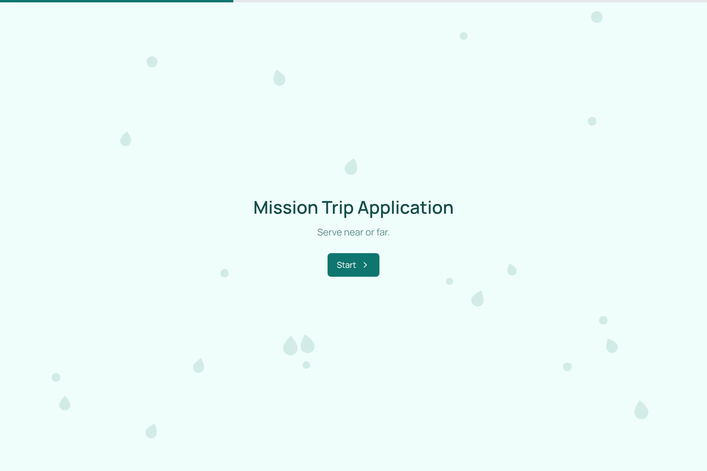 Mission Trip Application template preview