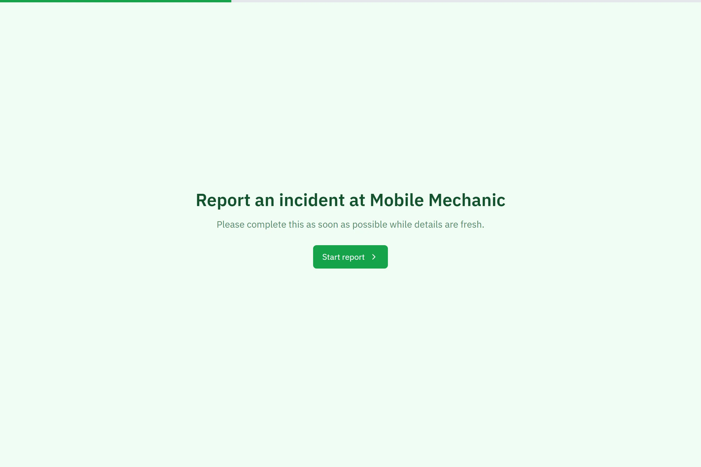Mobile Mechanic Incident Report template preview