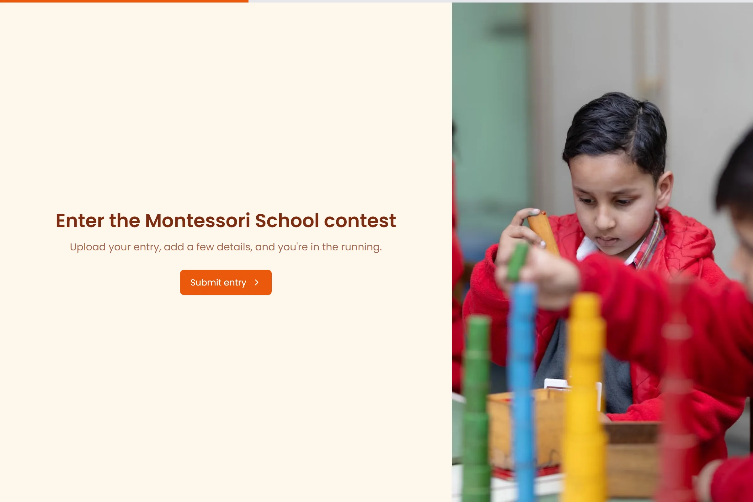 Montessori School Photo Contest Entry template preview