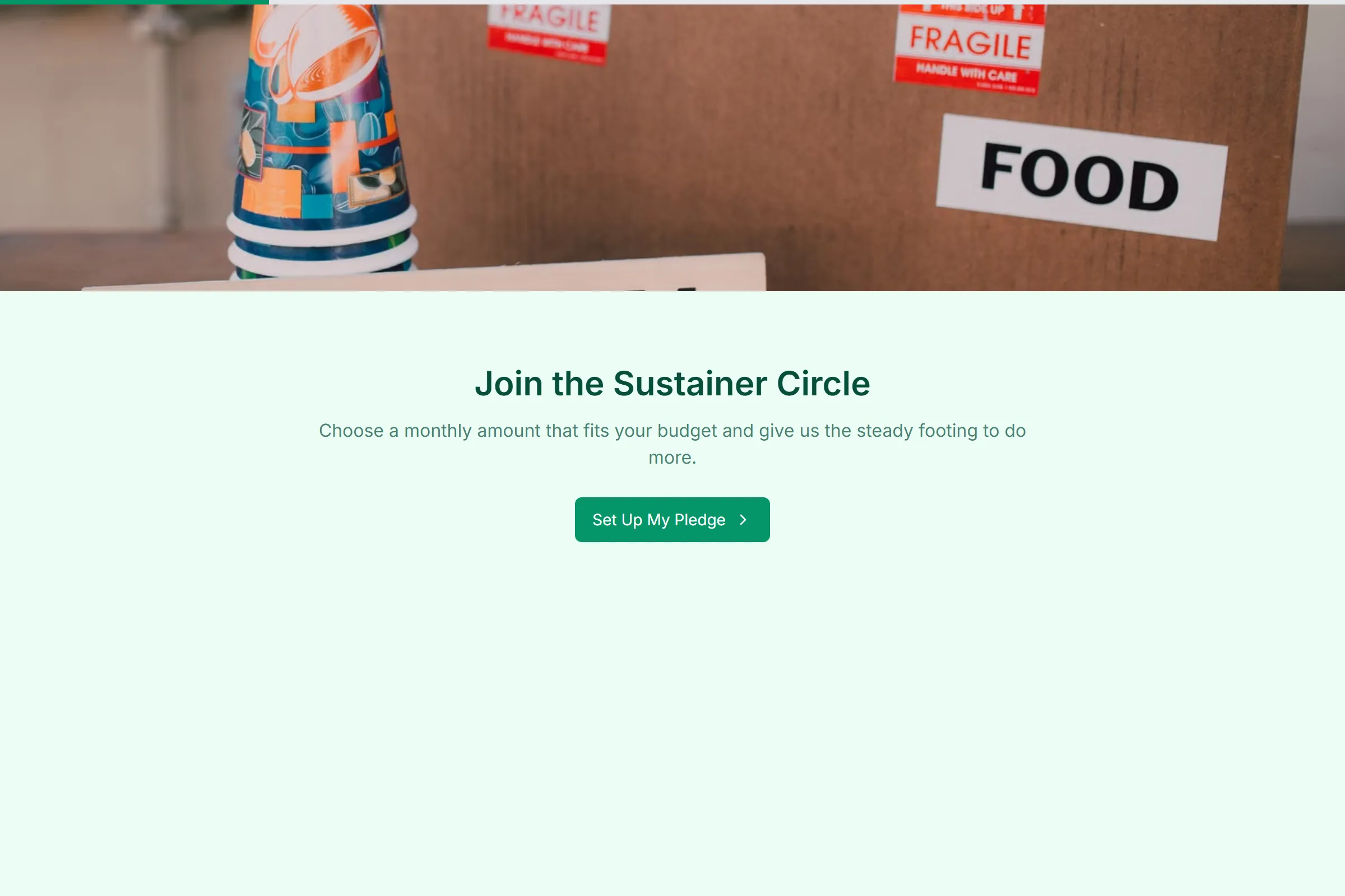 Monthly Giving Pledge template preview