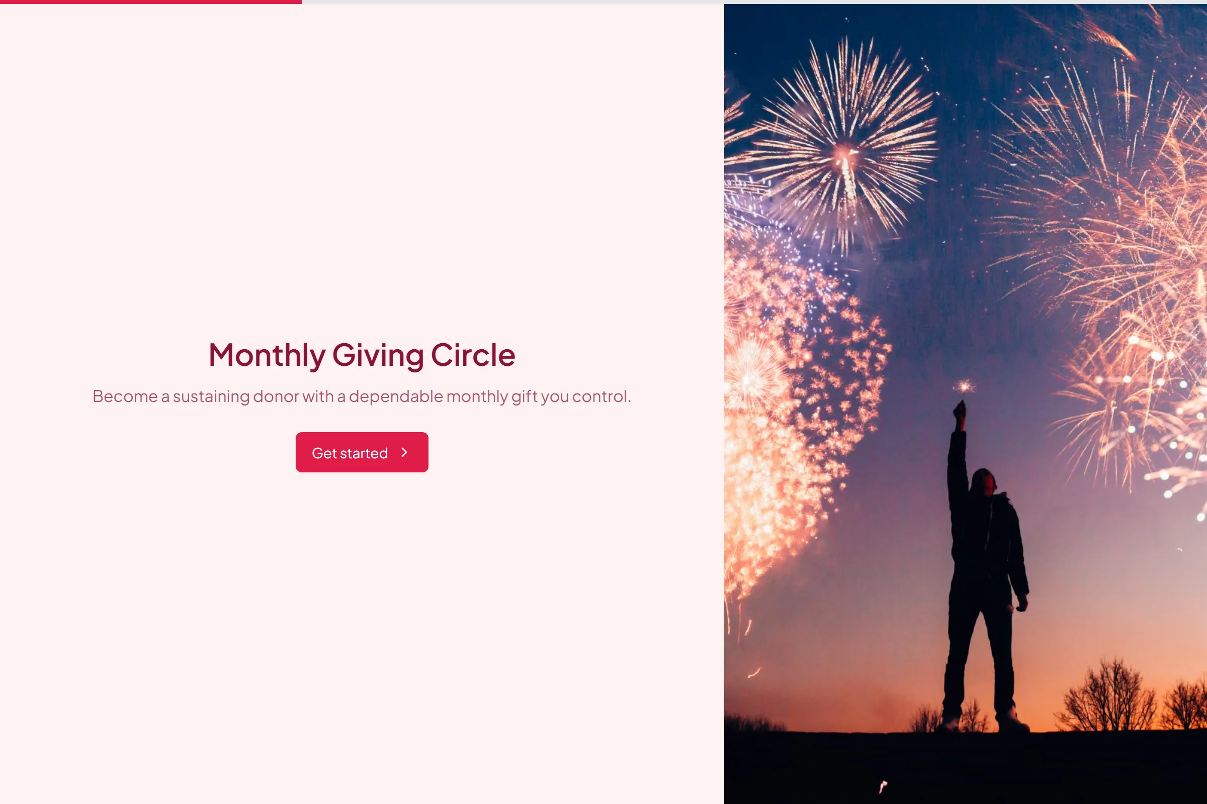 Monthly Giving Circle template preview