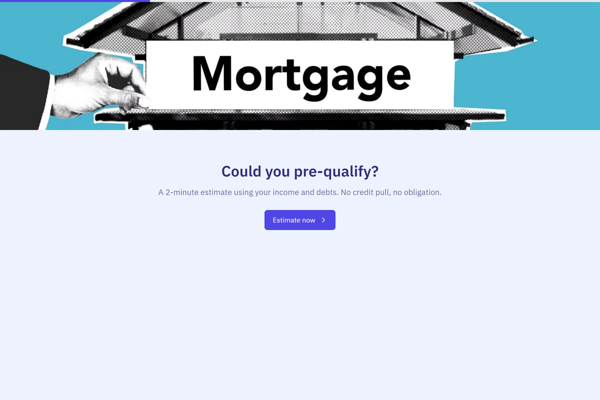 Mortgage Pre-Qualification Estimator template preview