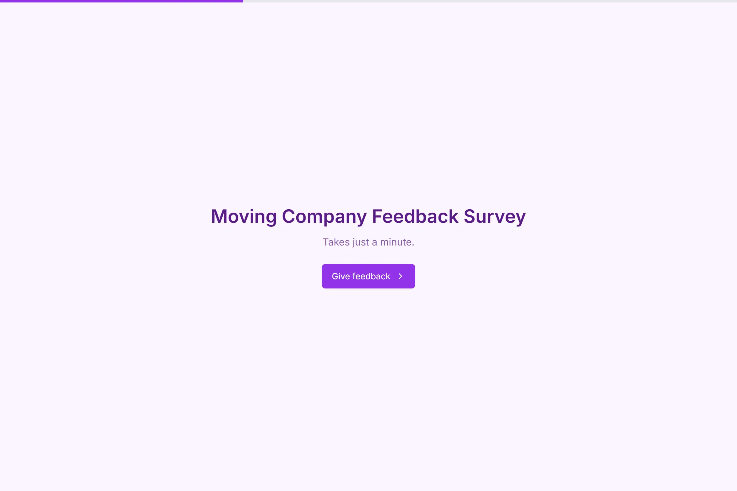 Moving Company Feedback Survey template preview