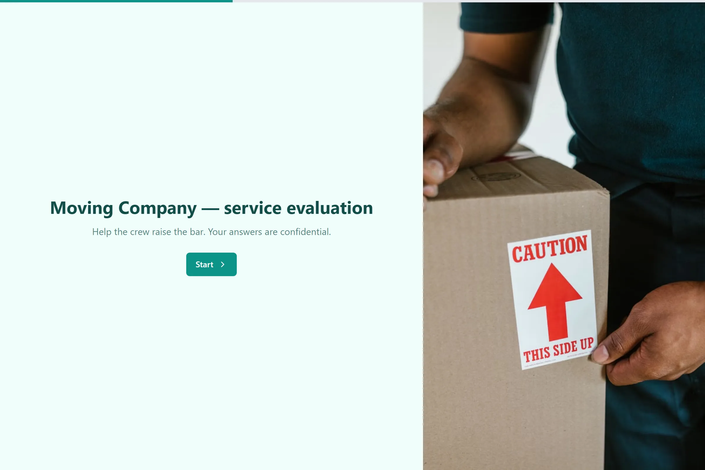 Moving Company Service Evaluation template preview