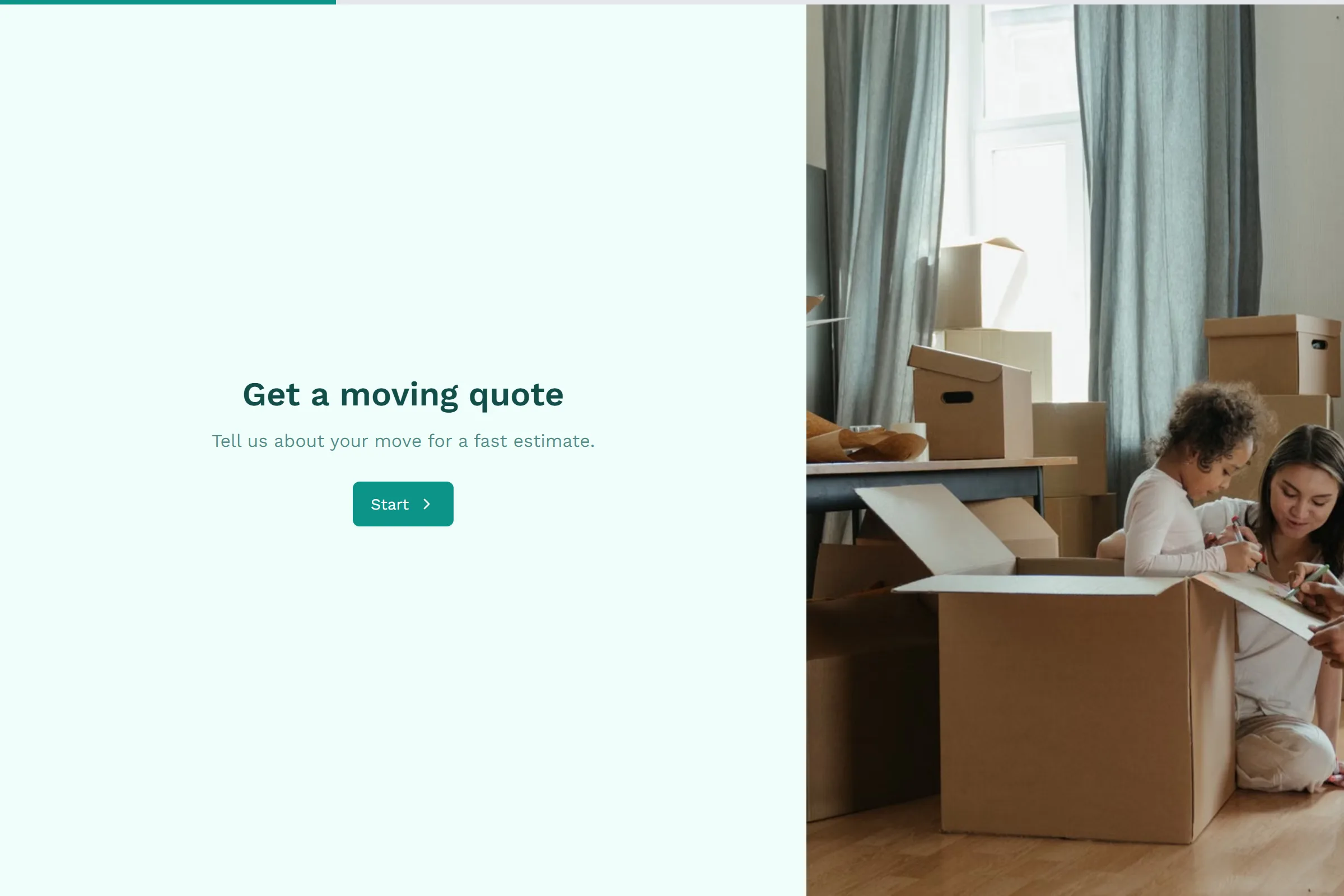 Moving Quote Request template preview