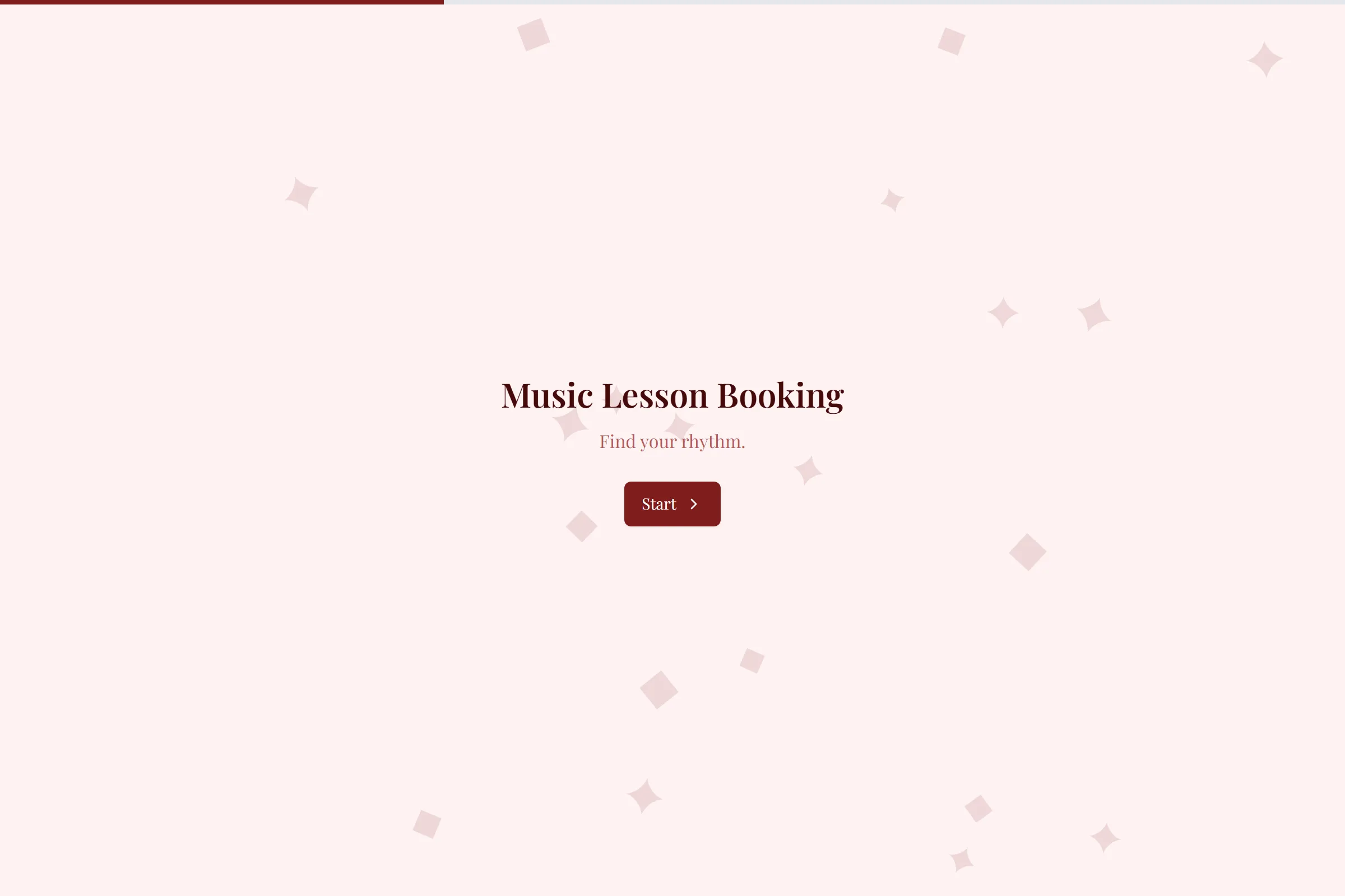 Music Lesson Booking template preview