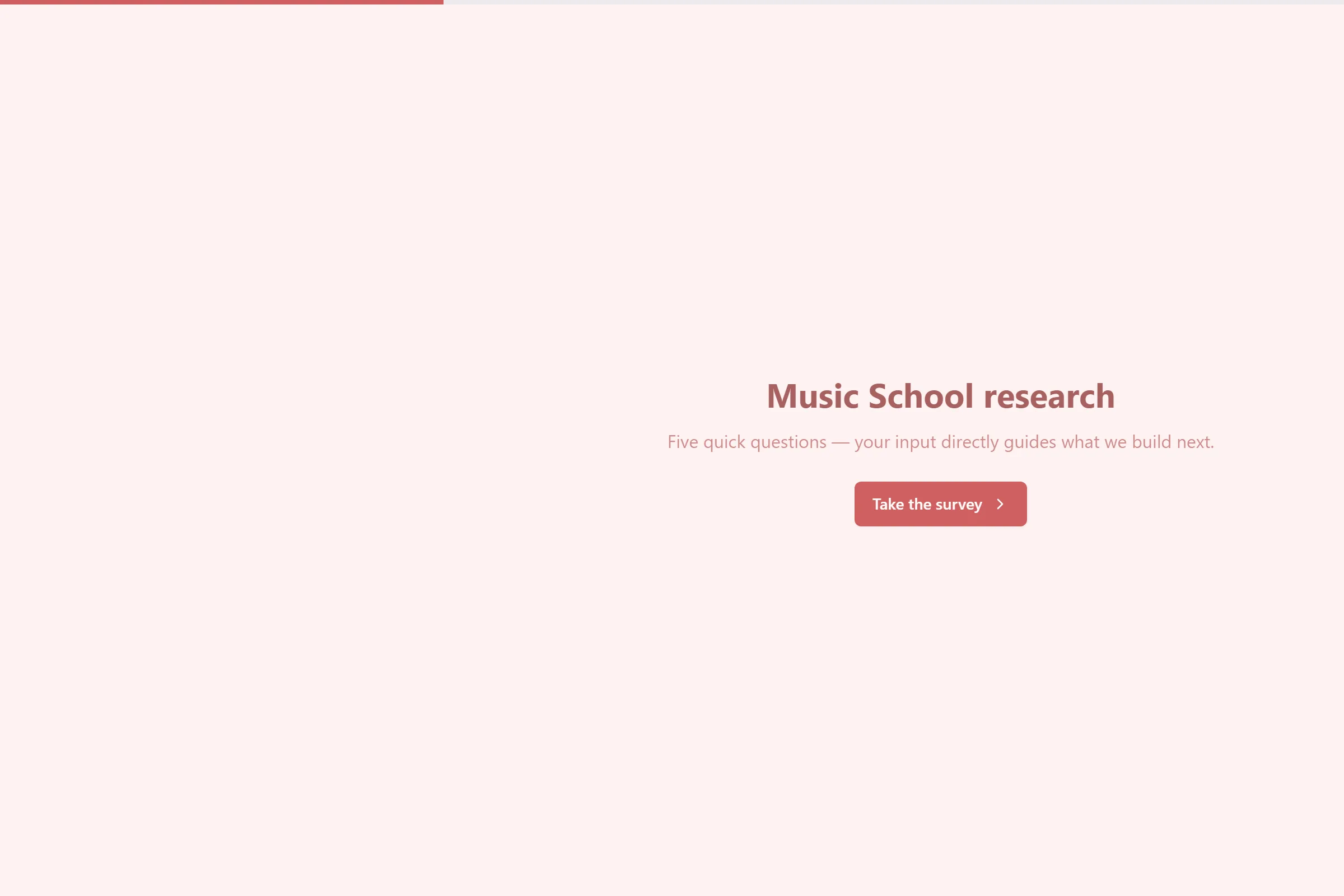 Music School Market Research Survey template preview
