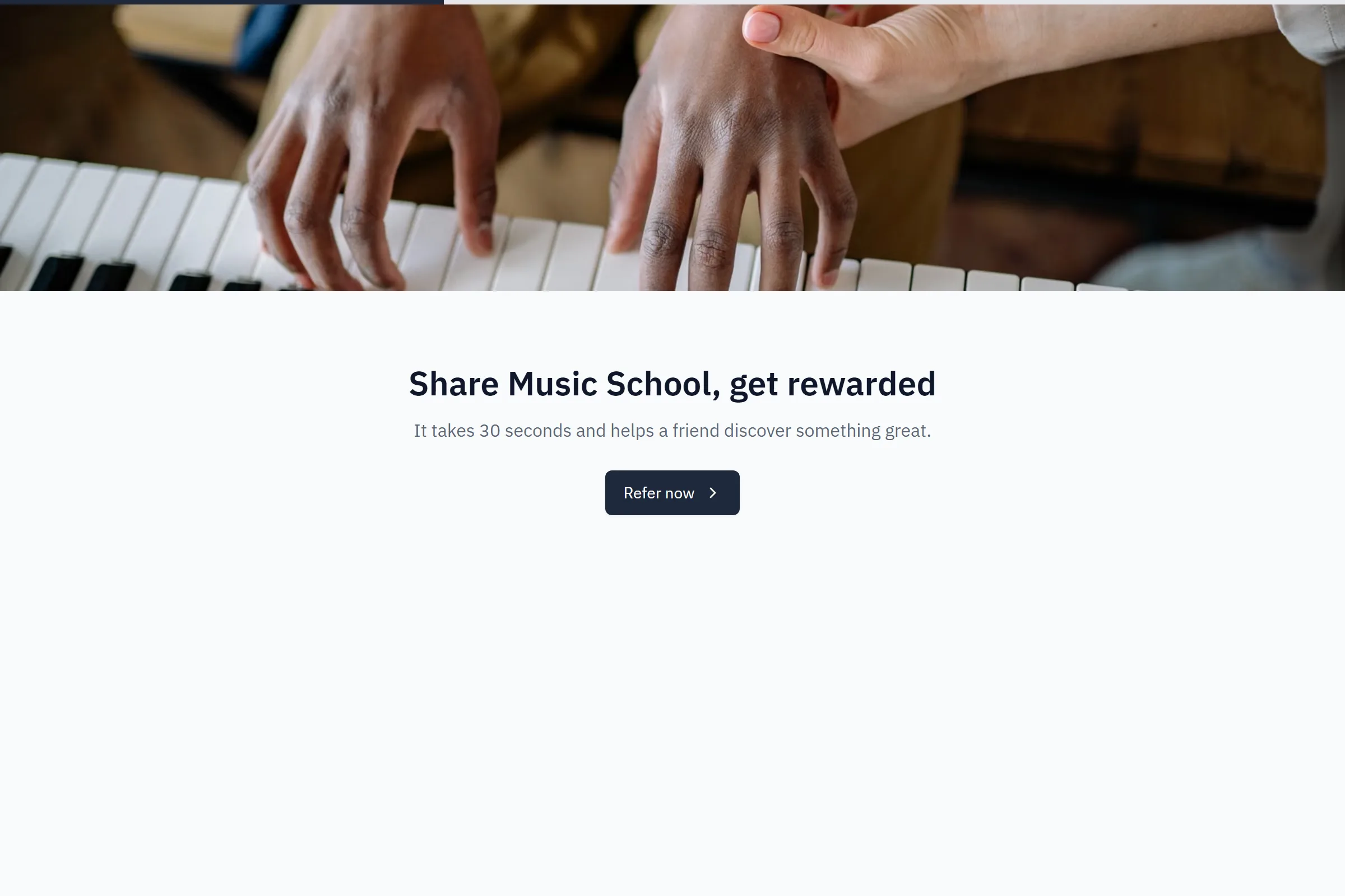 Music School Referral Form template preview