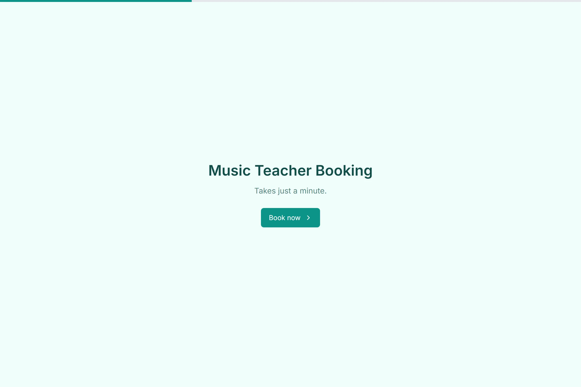Music Teacher Booking template preview