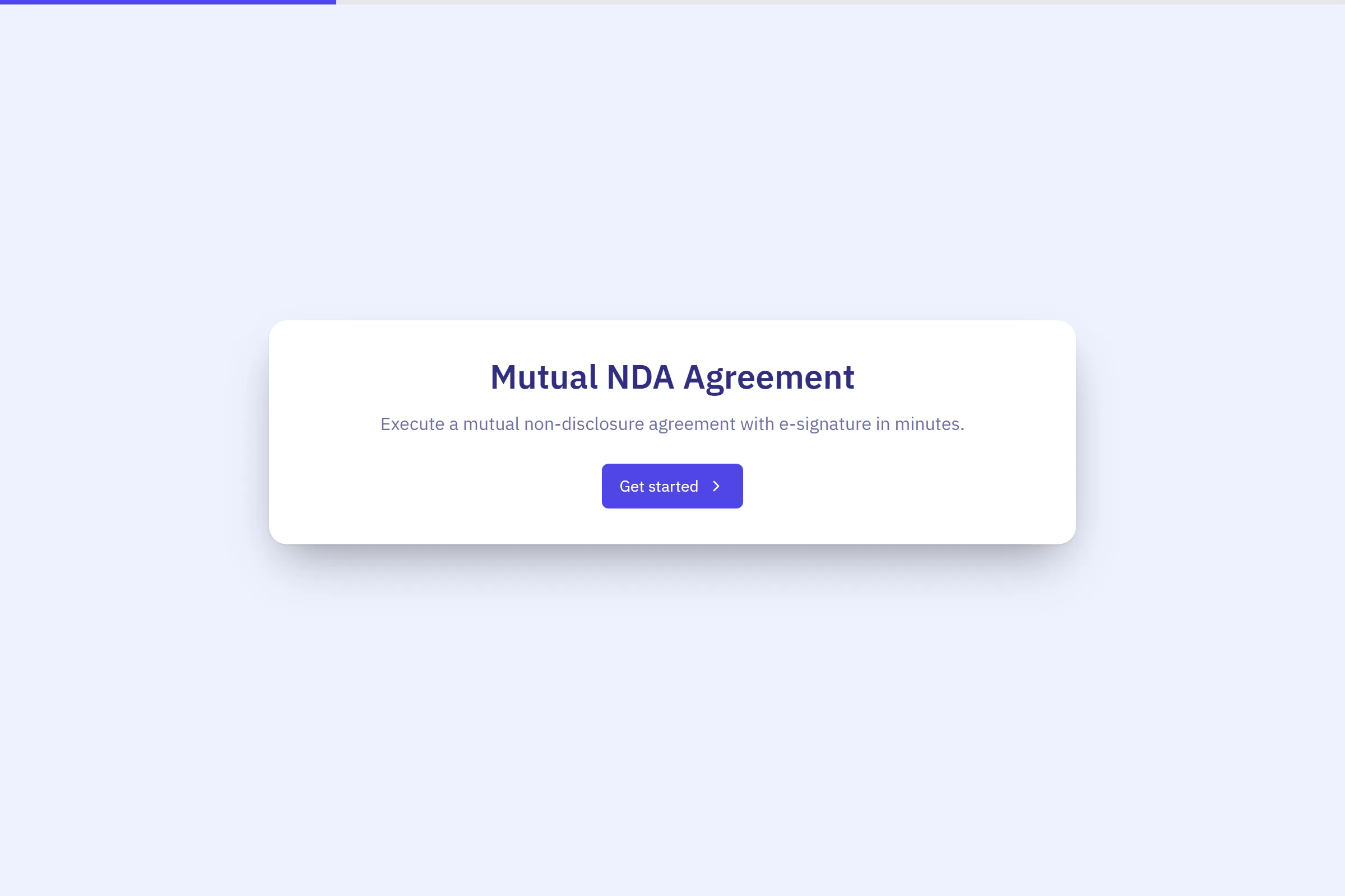 Mutual NDA Agreement template preview