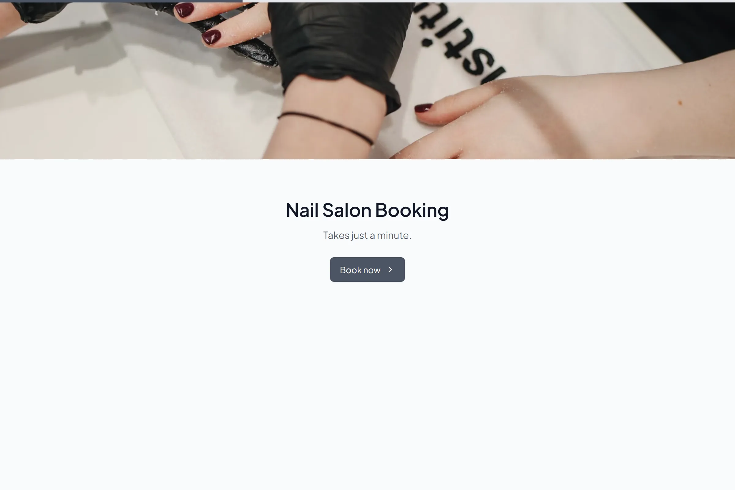 Nail Salon Booking template preview