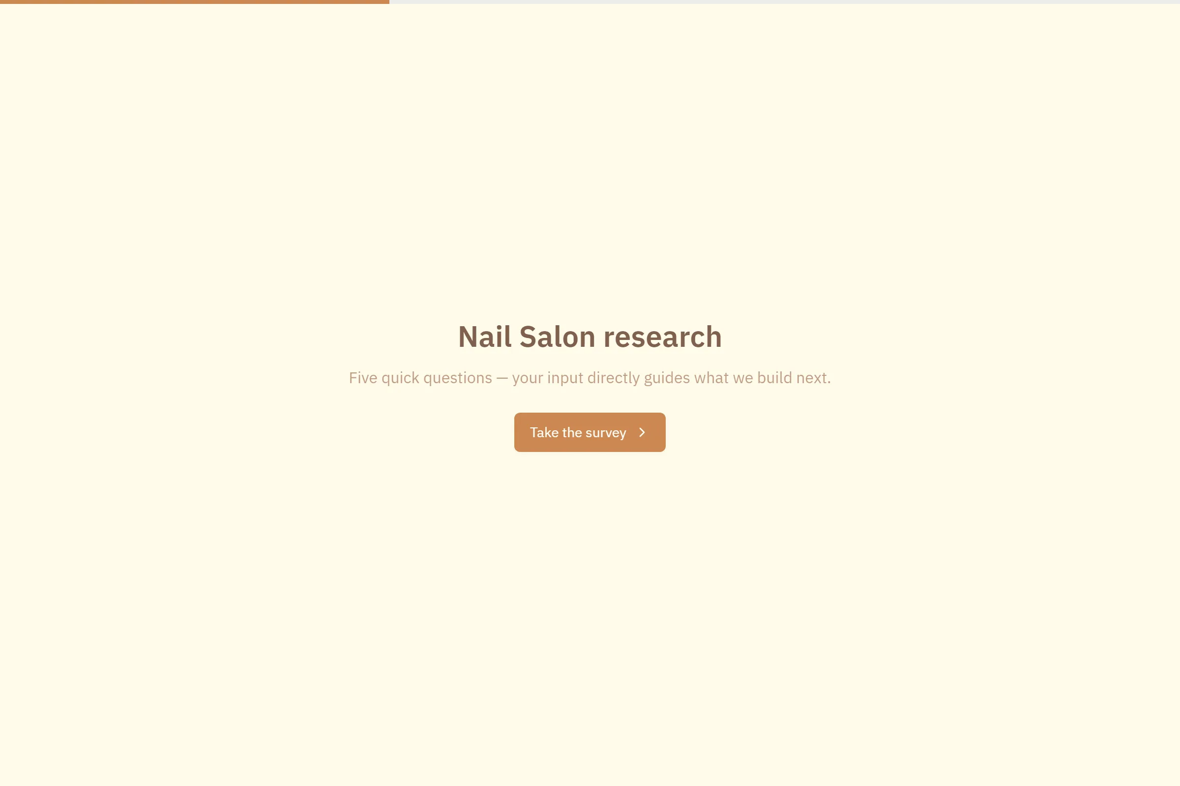 Nail Salon Market Research Survey template preview