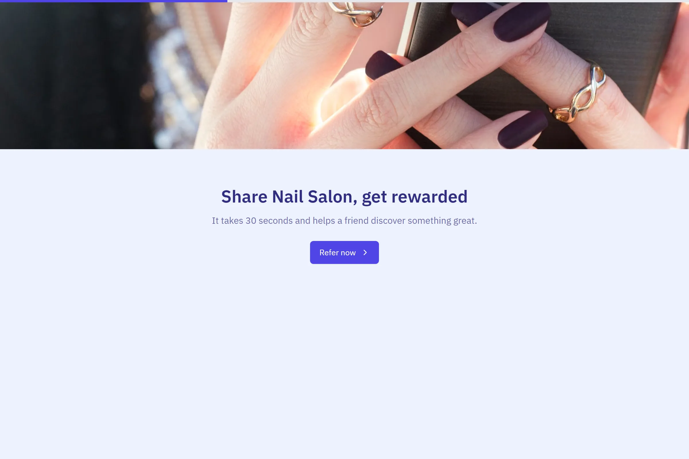 Nail Salon Referral Form template preview