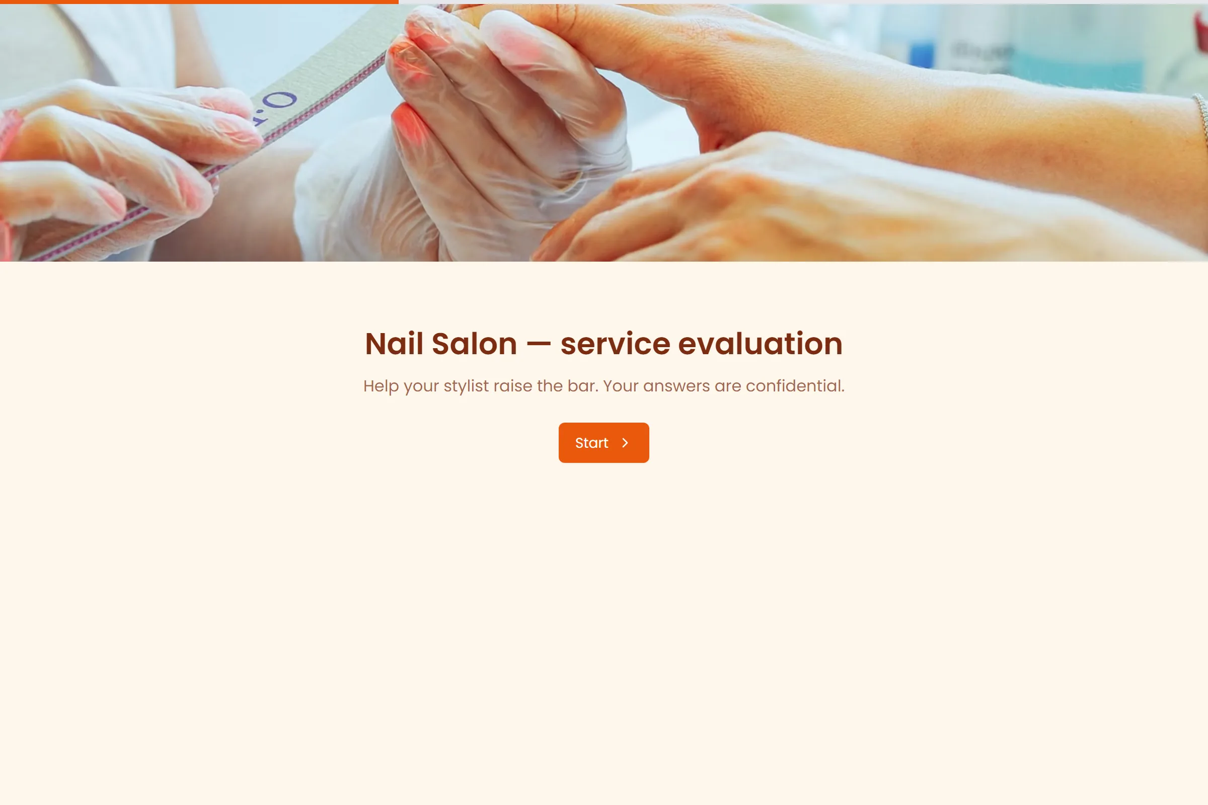 Nail Salon Service Evaluation template preview