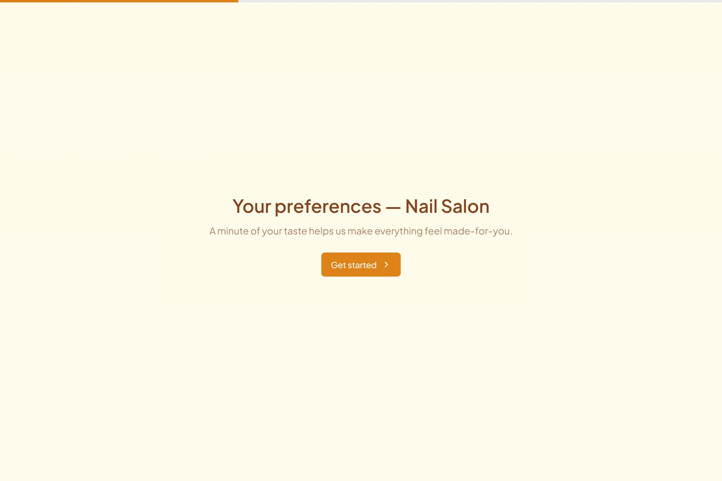 Nail Salon Style & Preferences template preview
