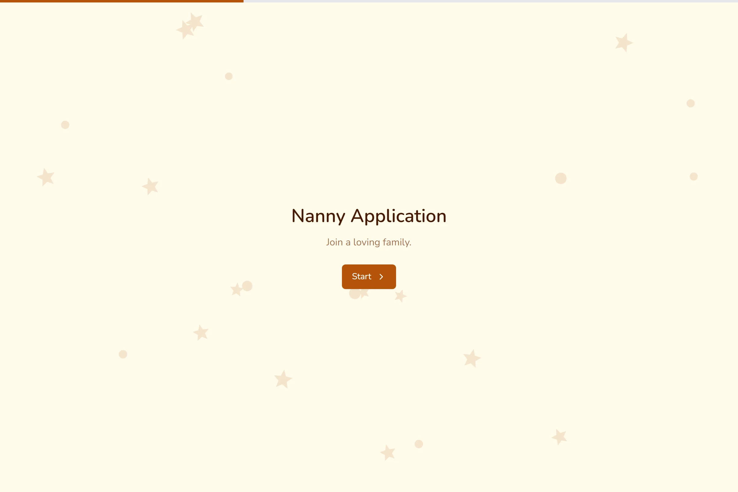 Nanny Application template preview