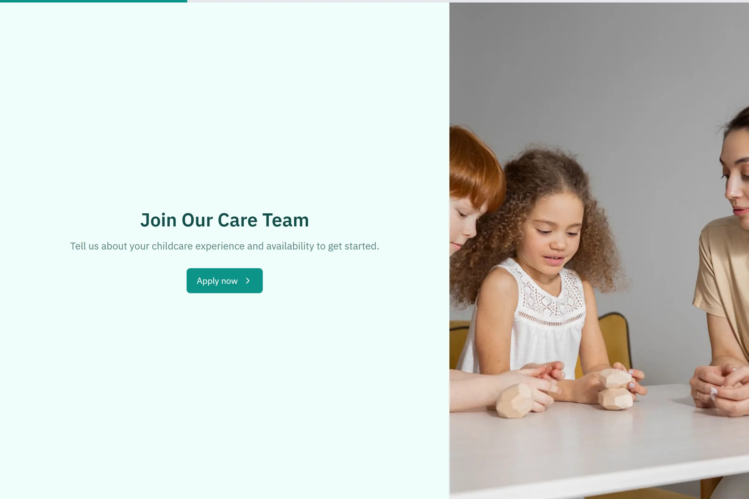 Nanny & Babysitter Application template preview
