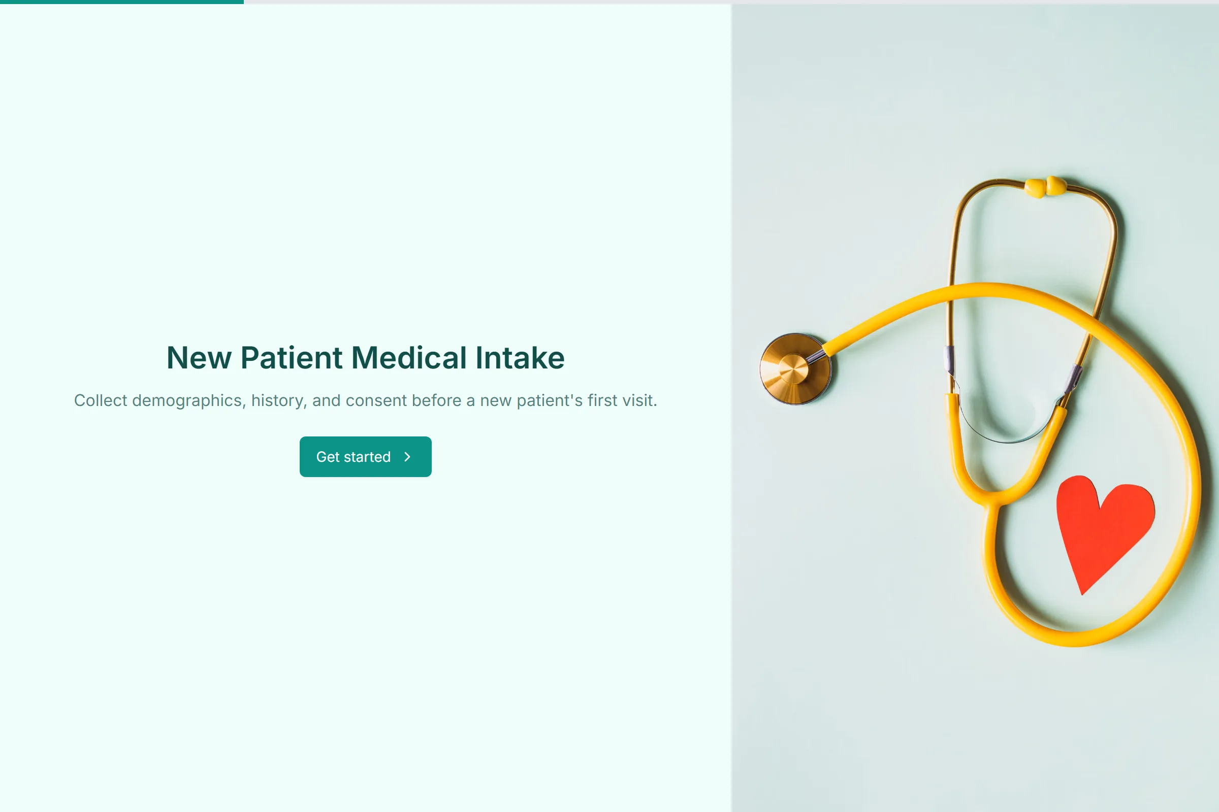 New Patient Medical Intake template preview
