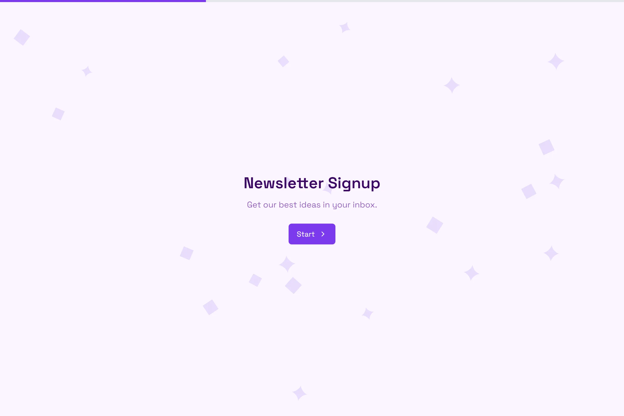 Newsletter Signup template preview