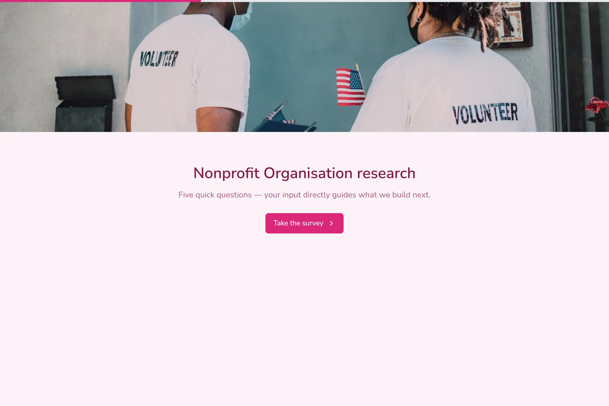 Nonprofit Organisation Market Research Survey template preview