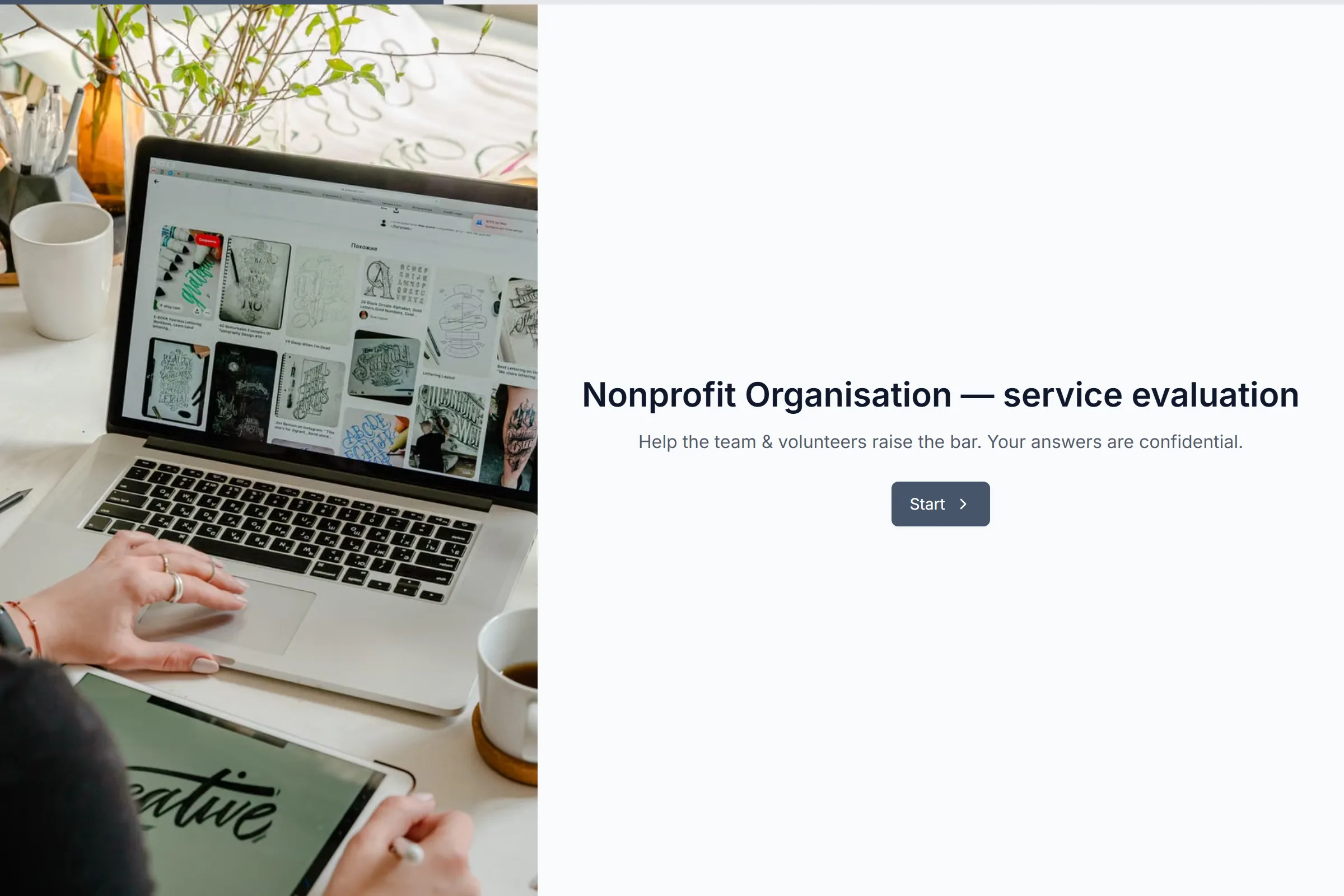 Nonprofit Organisation Service Evaluation template preview