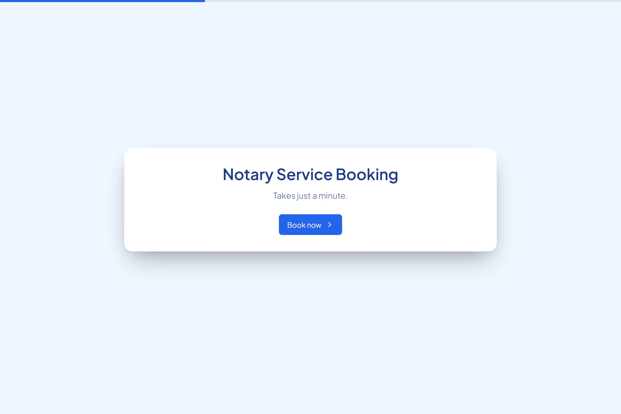 Notary Service Booking template preview