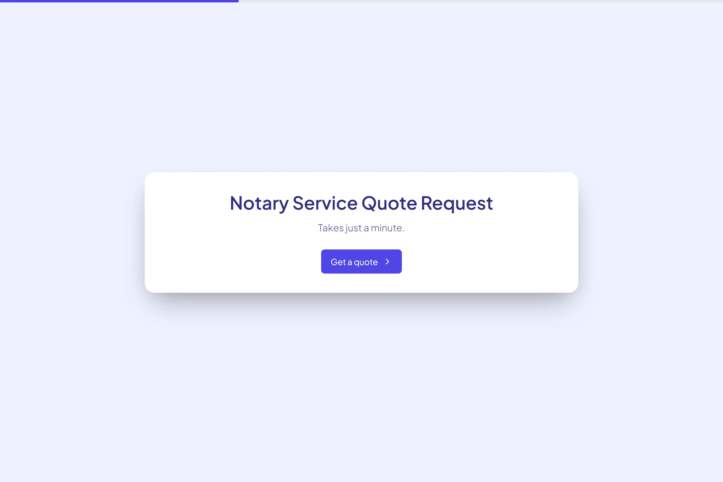 Notary Service Quote Request template preview