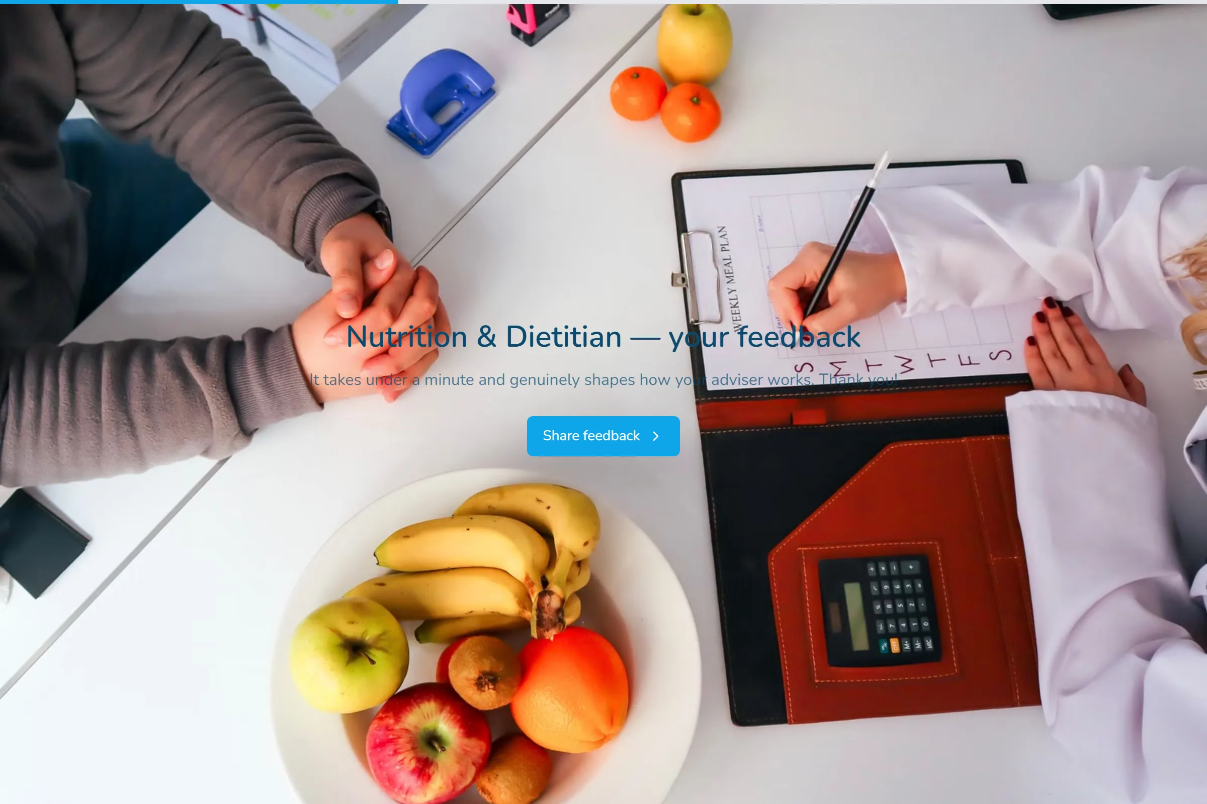 Nutrition & Dietitian Satisfaction Survey template preview