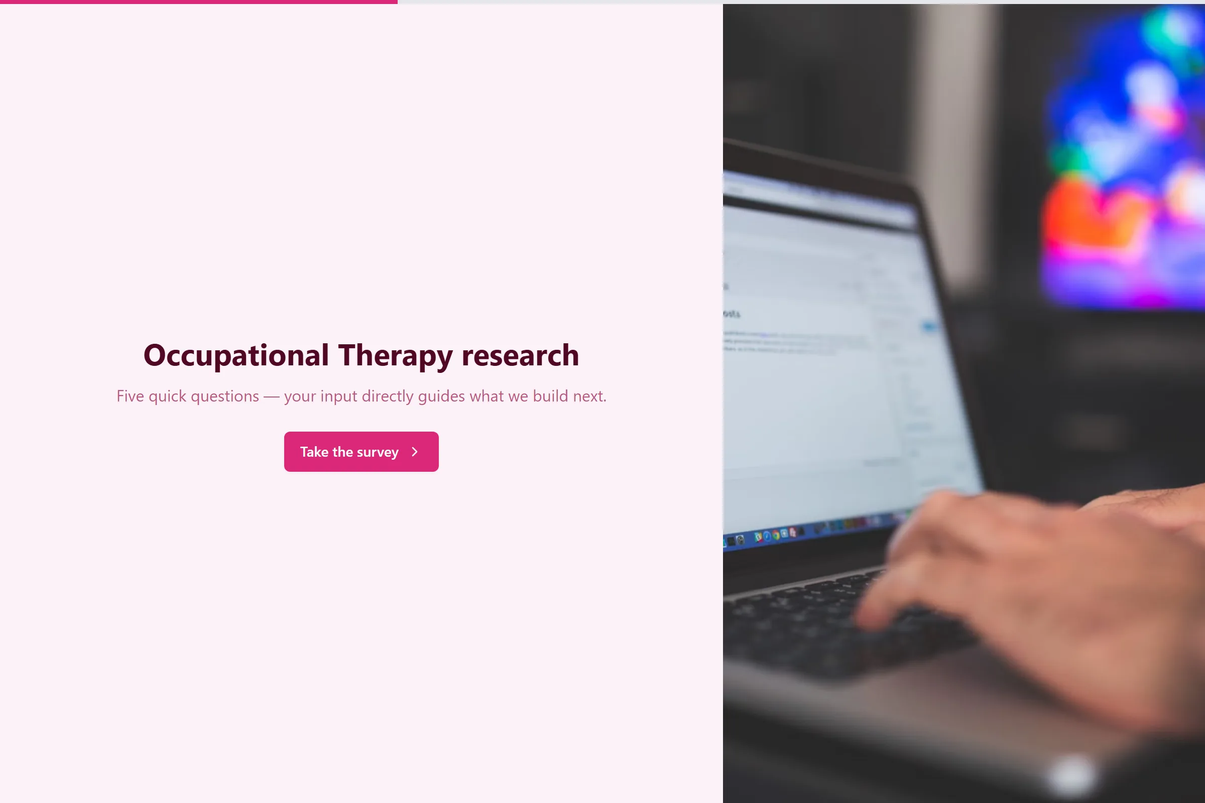 Occupational Therapy Market Research Survey template preview
