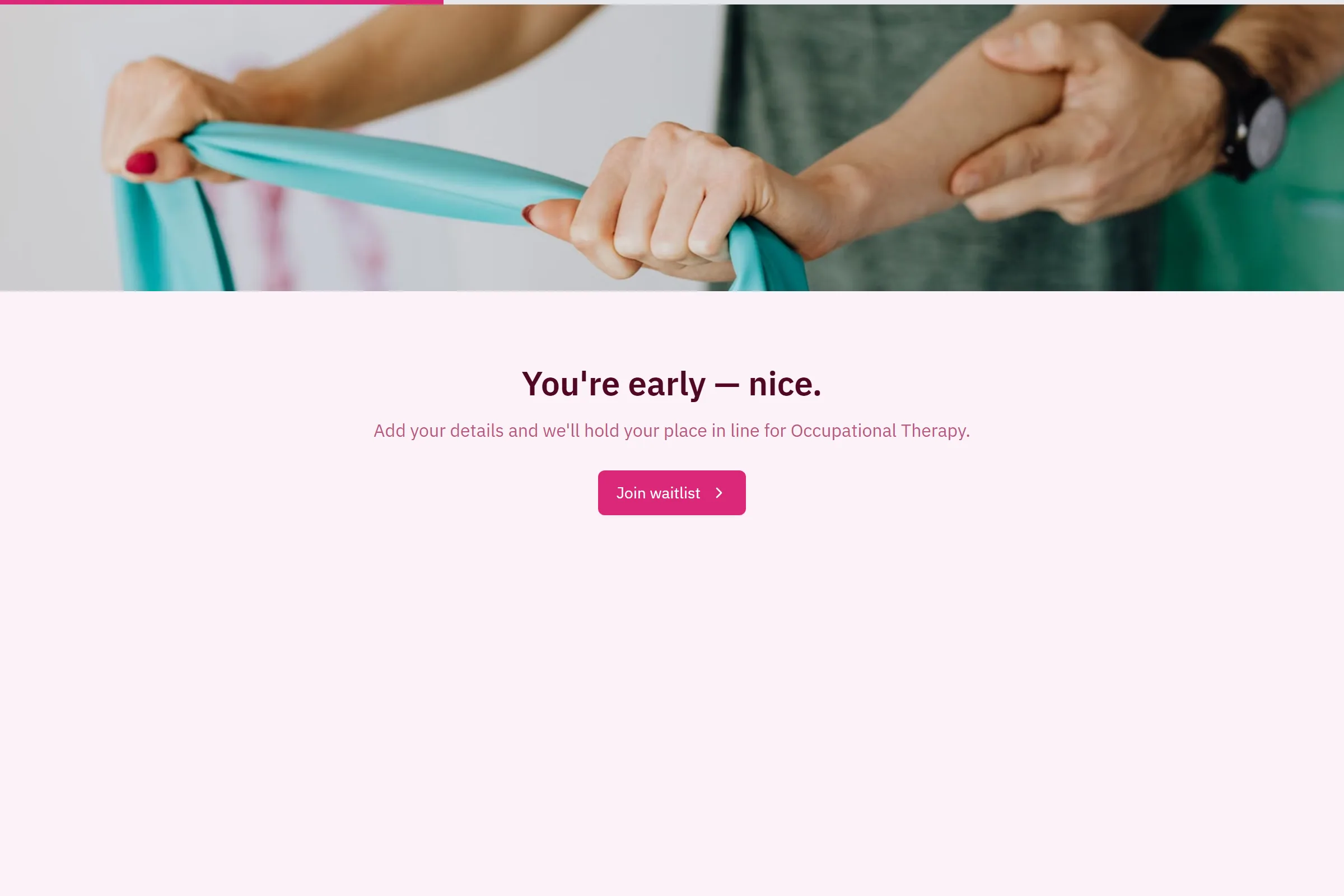 Occupational Therapy Waitlist template preview
