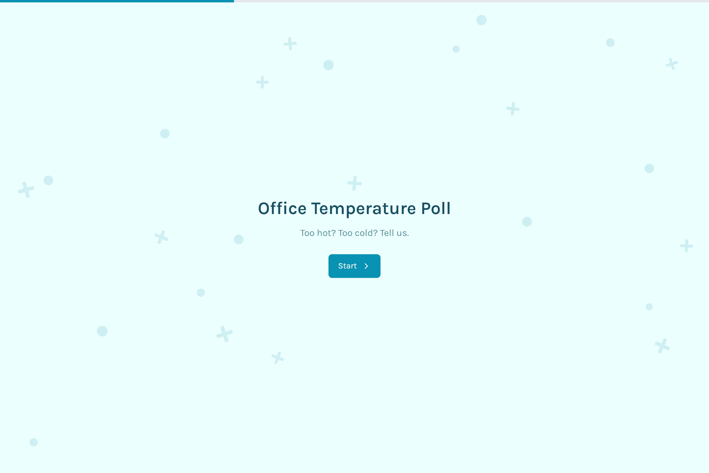 Office Temperature Poll template preview