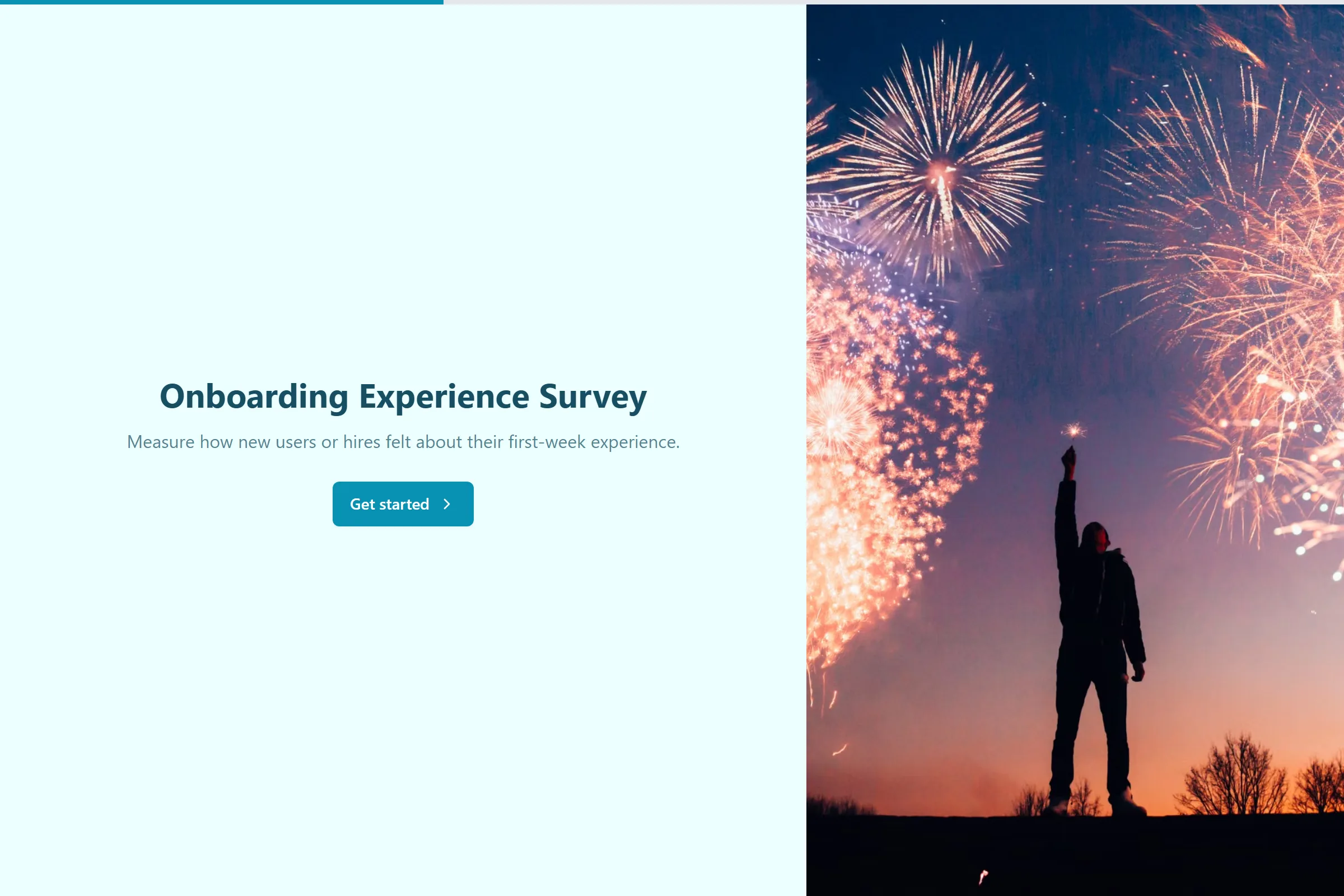 Onboarding Experience Survey template preview