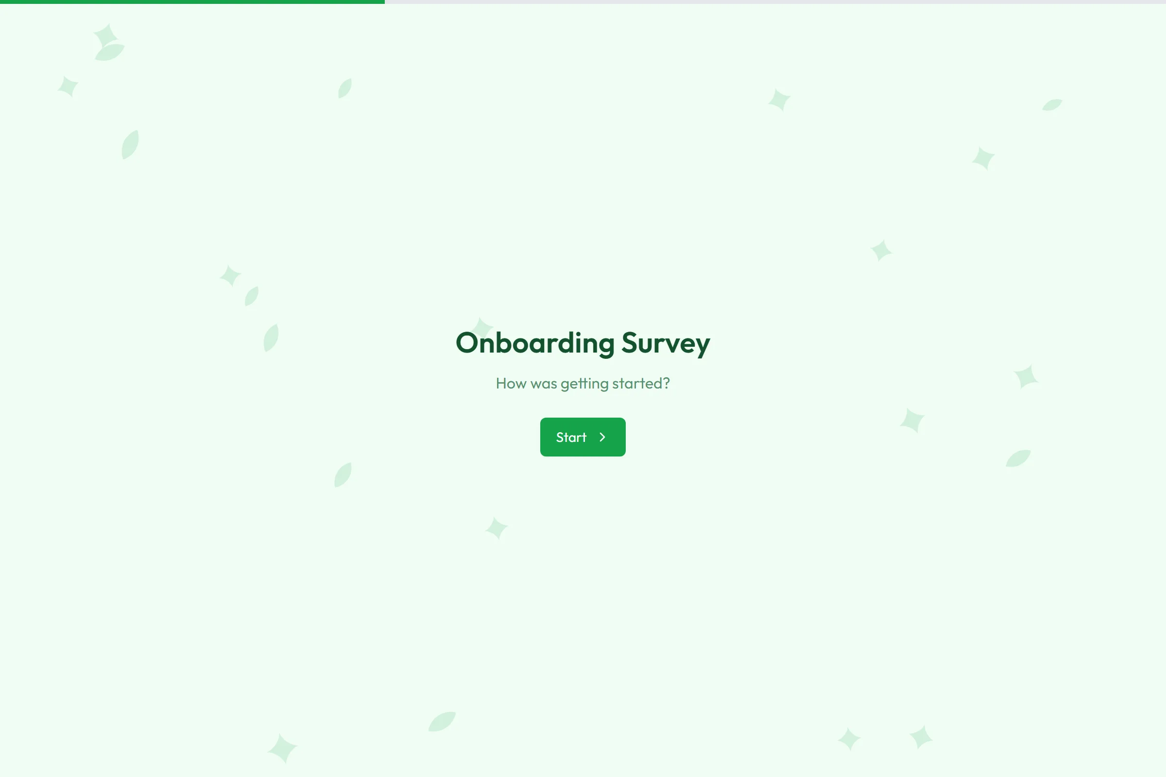 Onboarding Survey template preview