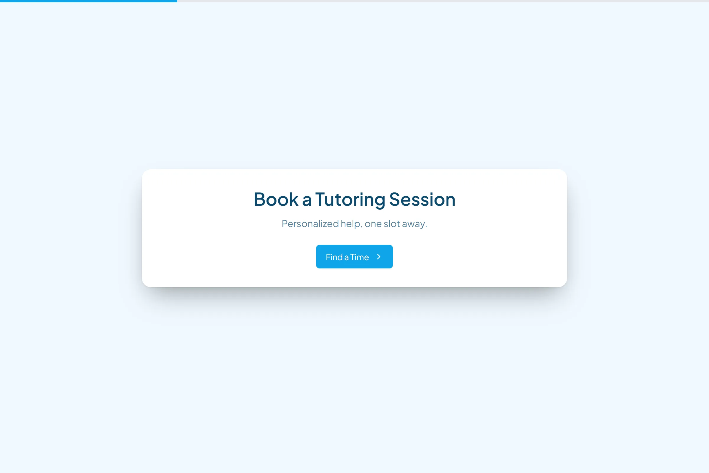 One-On-One Tutoring Session Booking template preview