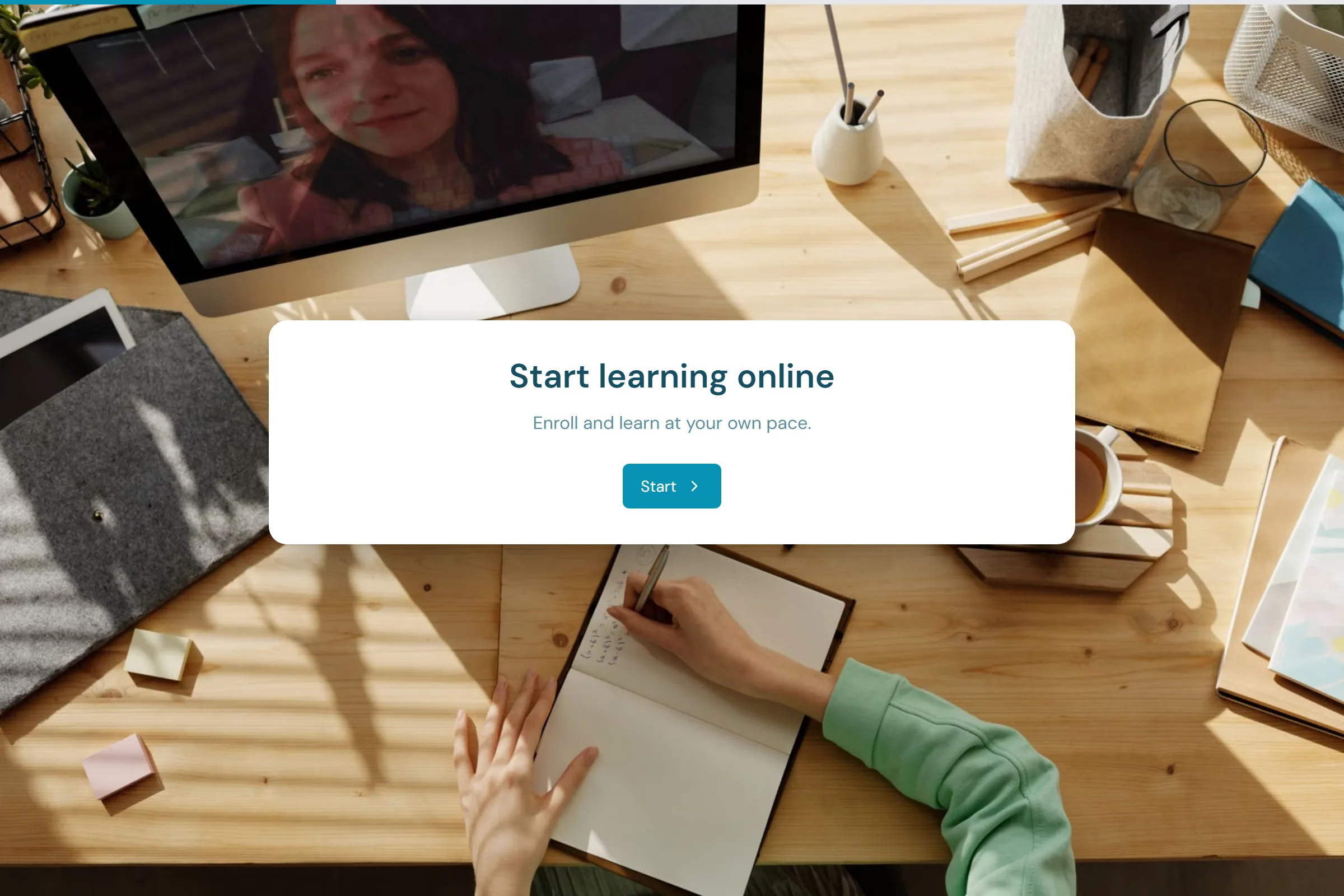 Online Course Enrollment template preview