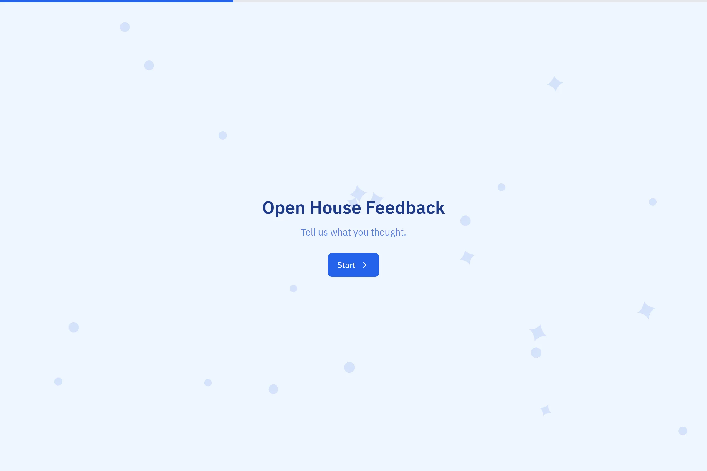 Open House Feedback template preview
