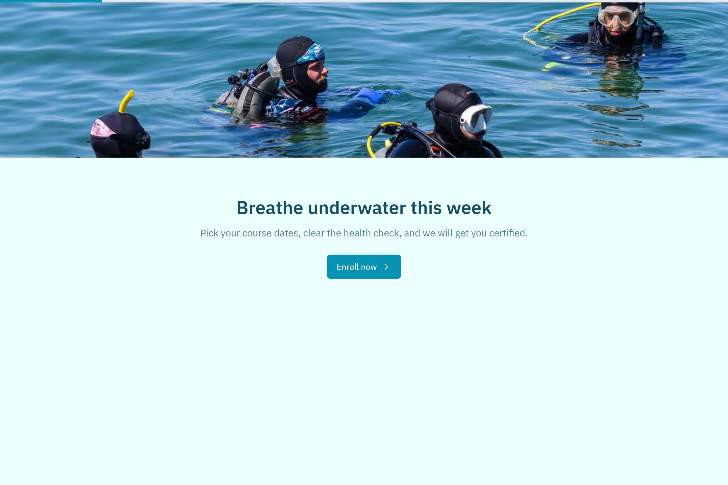 Open Water Scuba Certification Course template preview