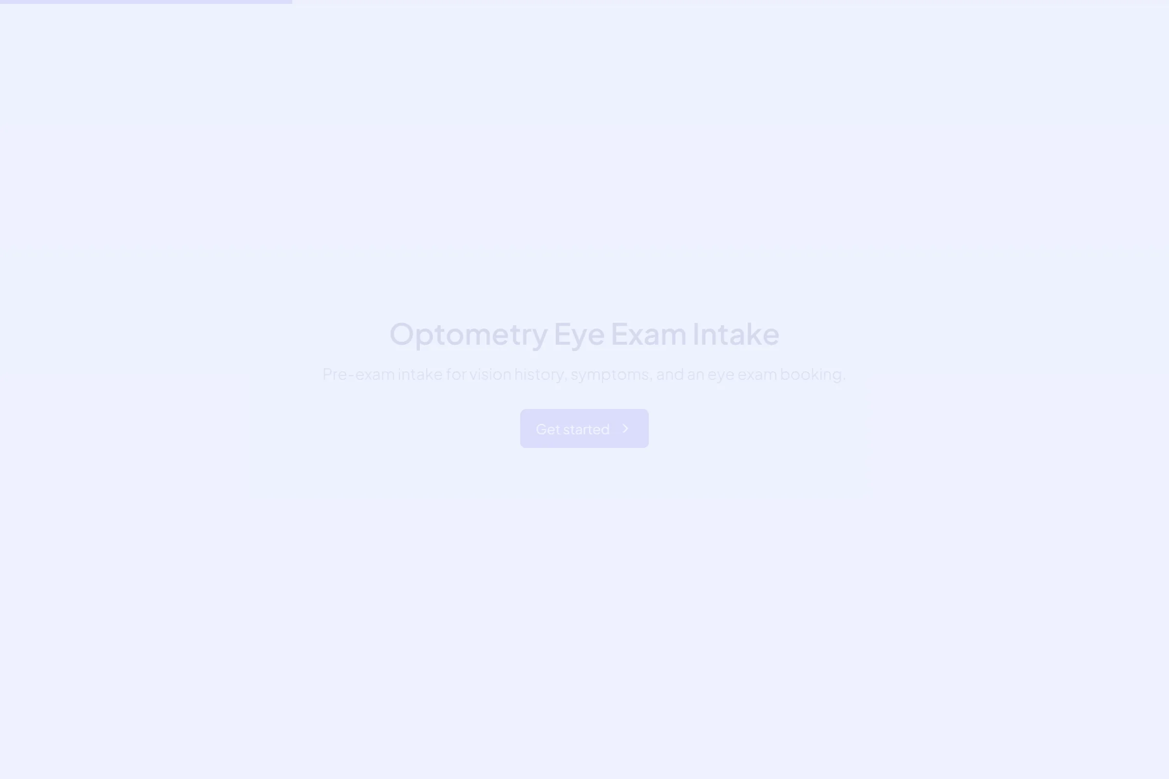 Optometry Eye Exam Intake template preview