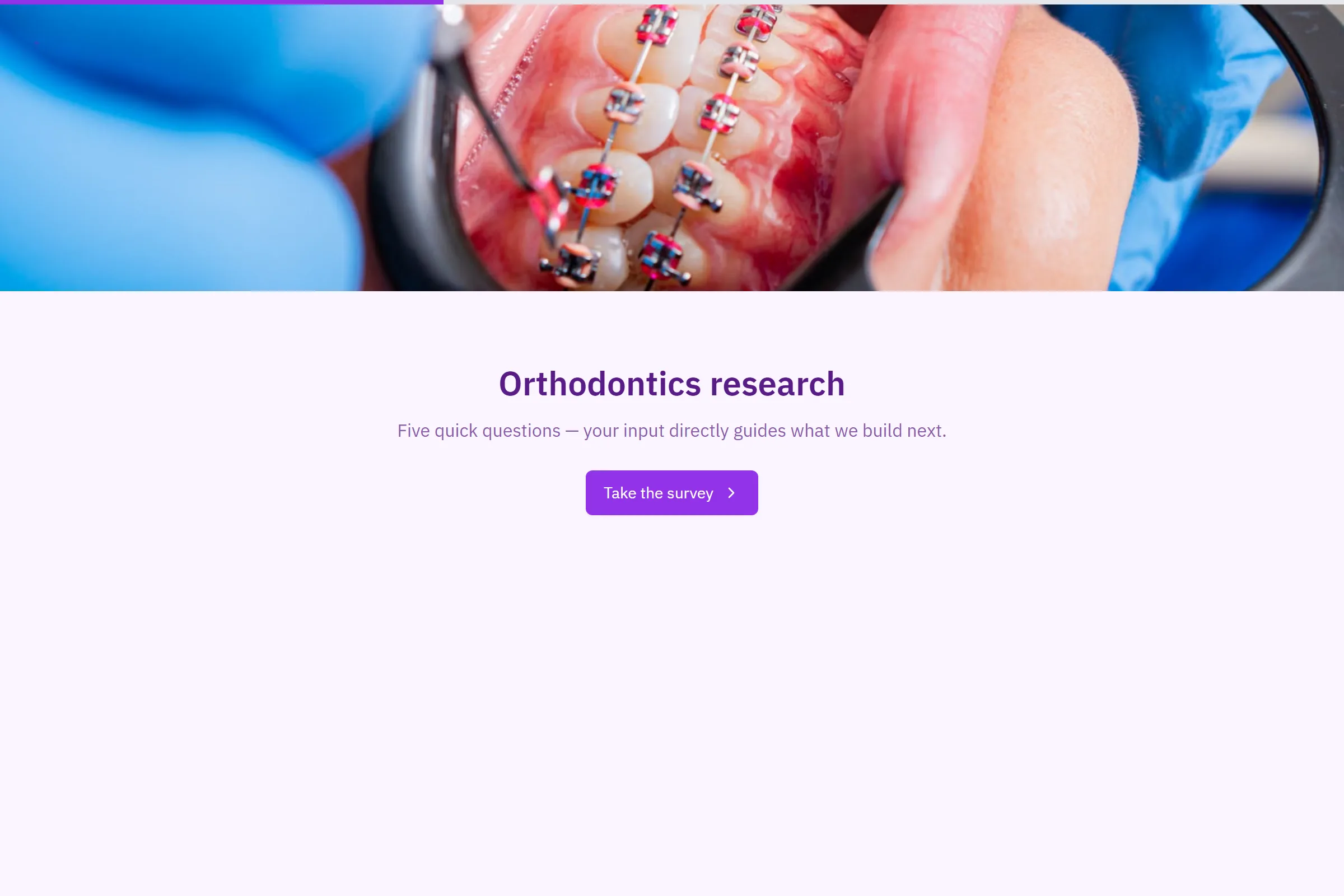 Orthodontics Market Research Survey template preview