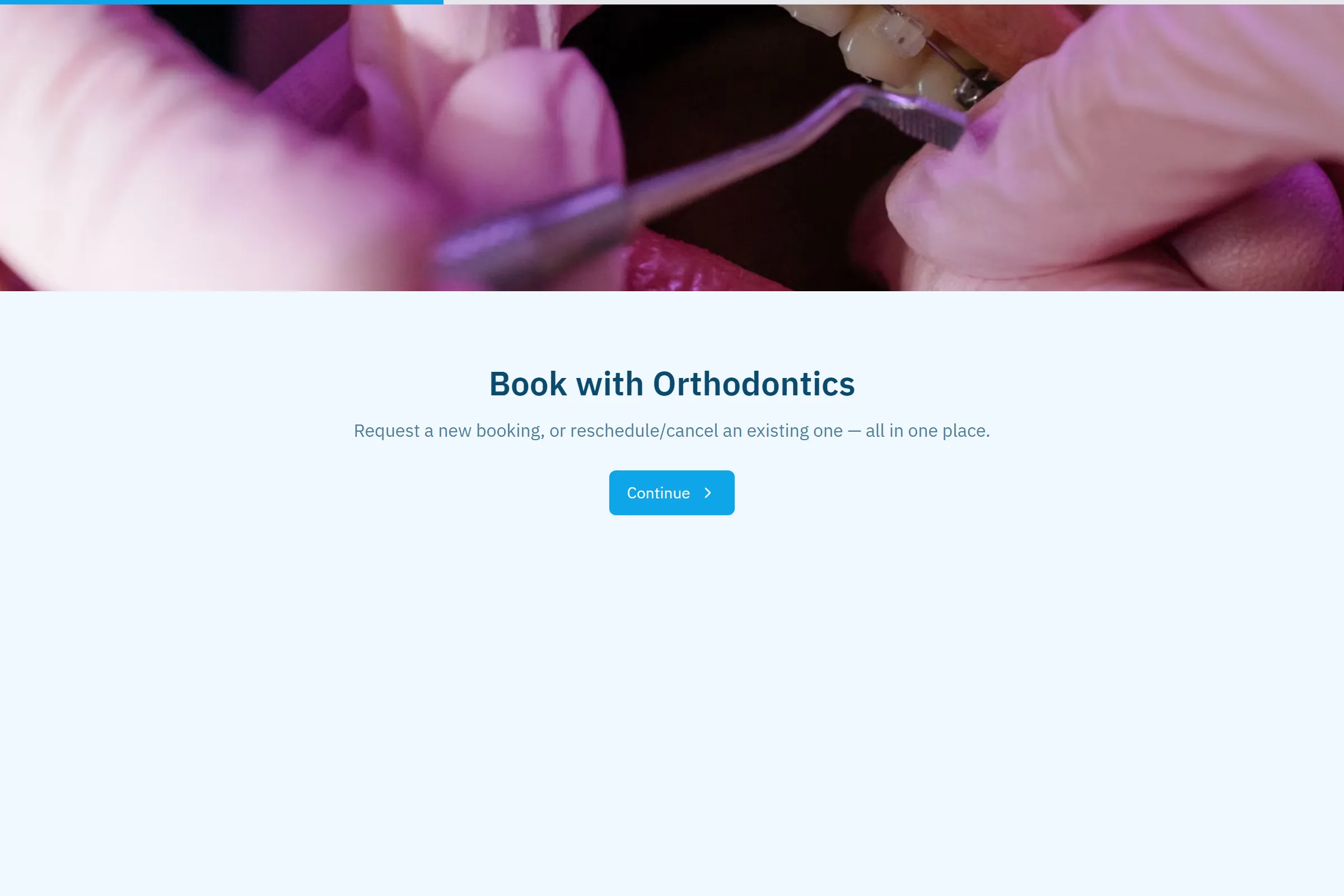 Orthodontics Reschedule / Cancel Request template preview