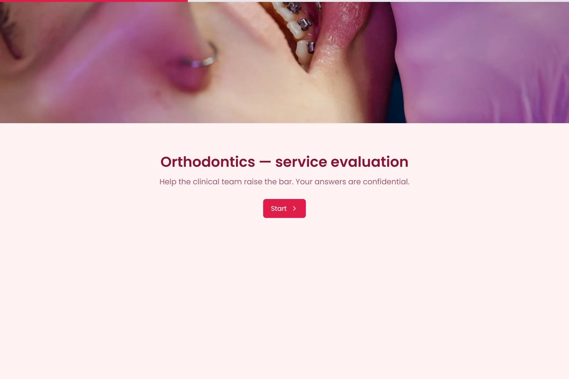 Orthodontics Service Evaluation template preview