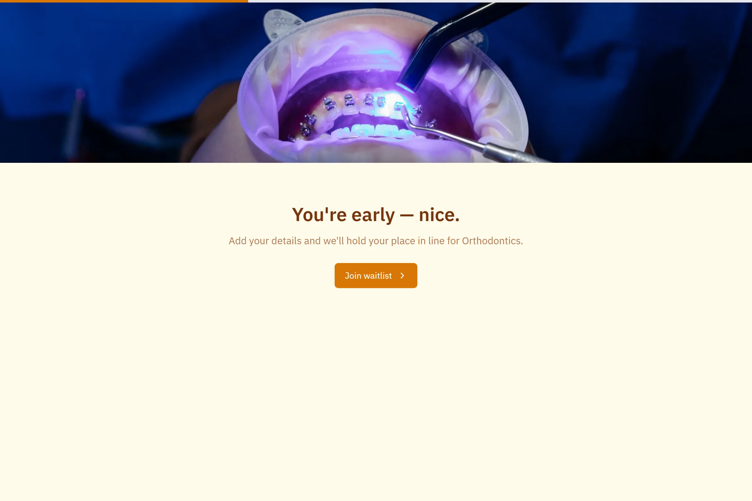 Orthodontics Waitlist template preview